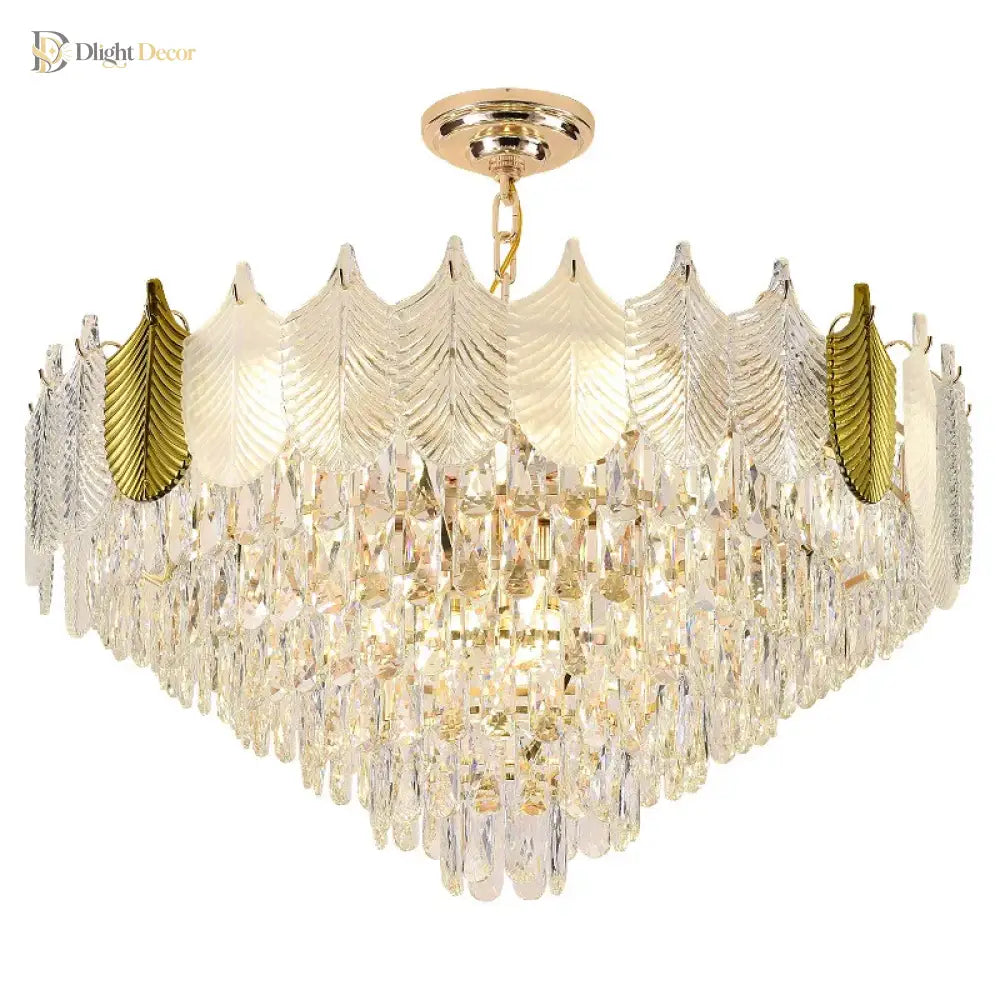 Light Crystal Chandelier | Modern Dining Room Lighting