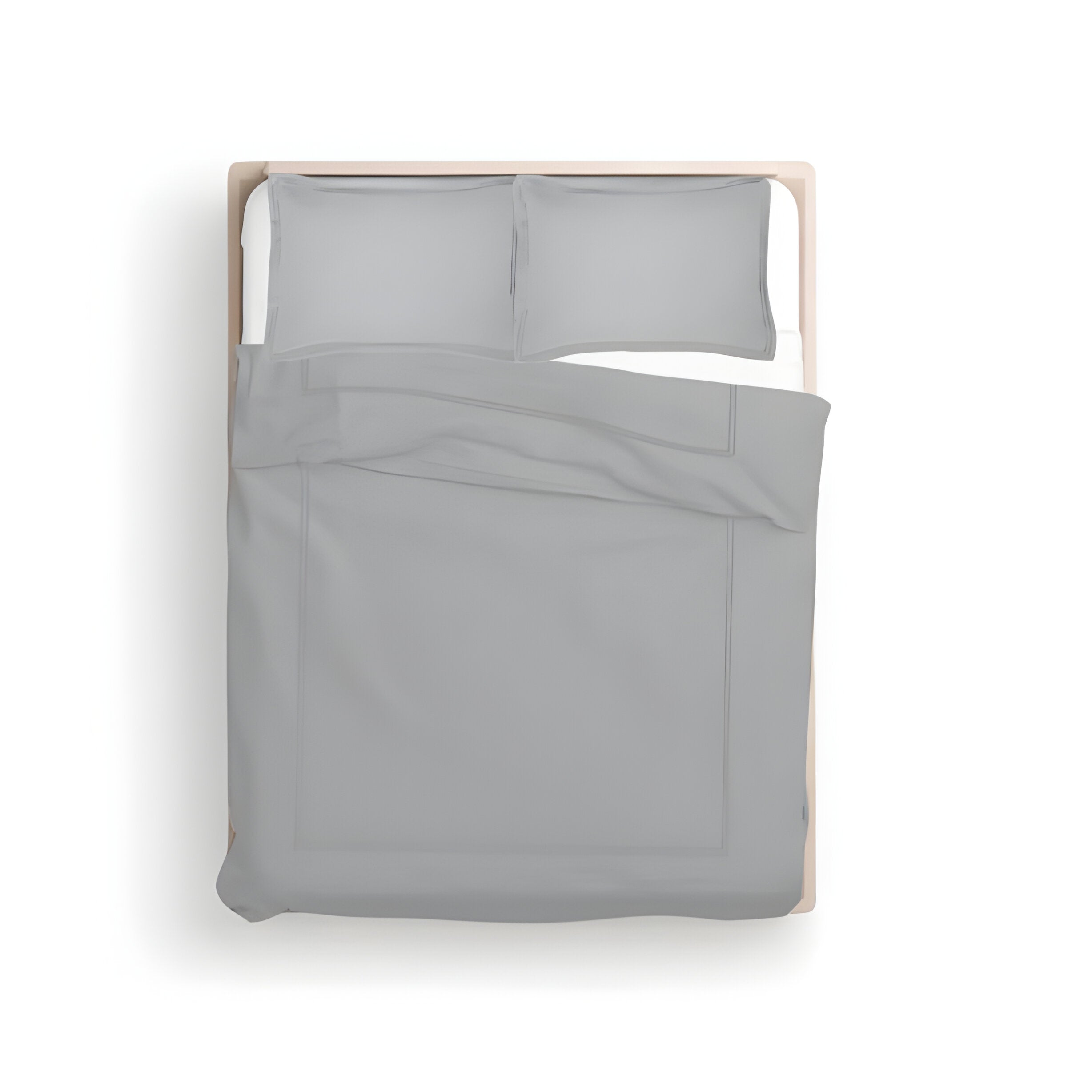 400TC Cotton Luxurious Double Embroidery Sateen Solid Duvet Cover Set