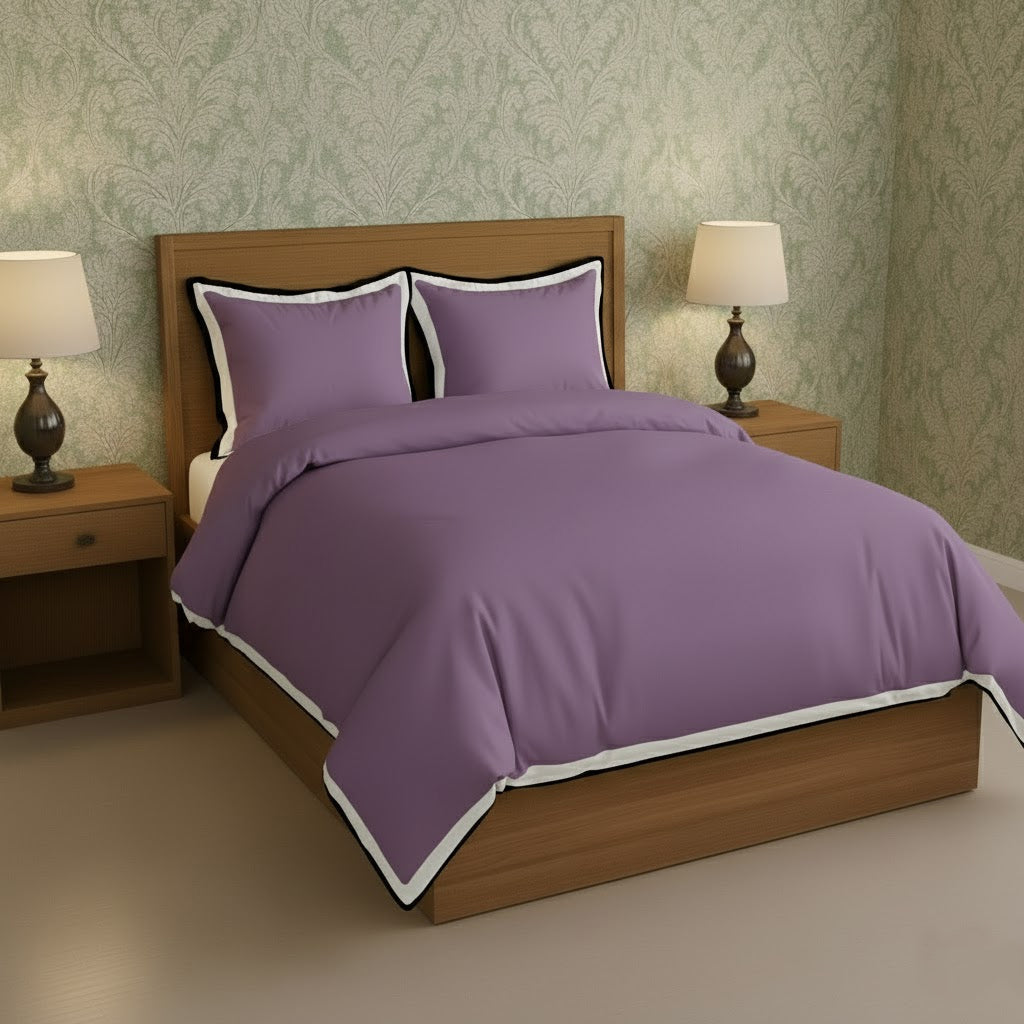 Black & White Border Frame Duvet Cover Set