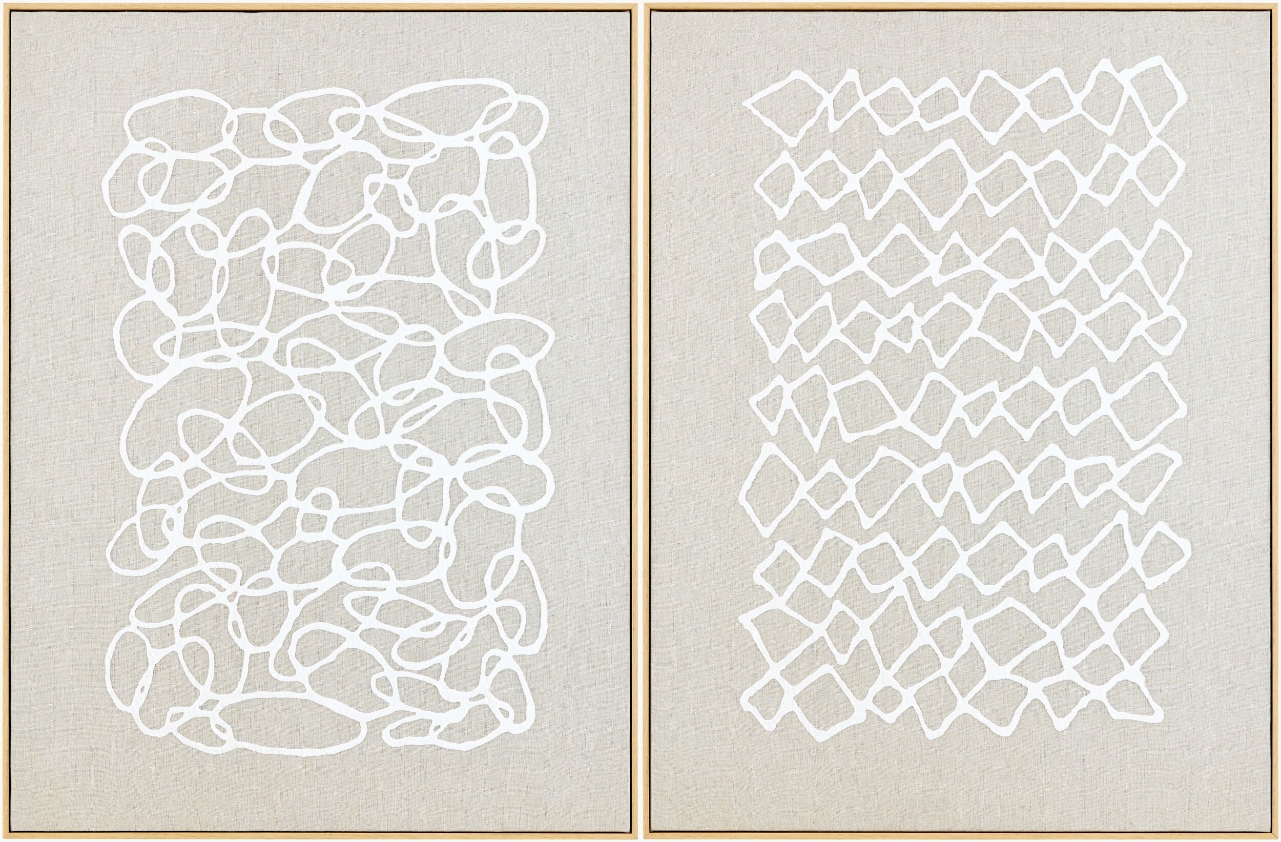 Muted Light Gray Modern Framed Wall Art for modern gallery walls-0