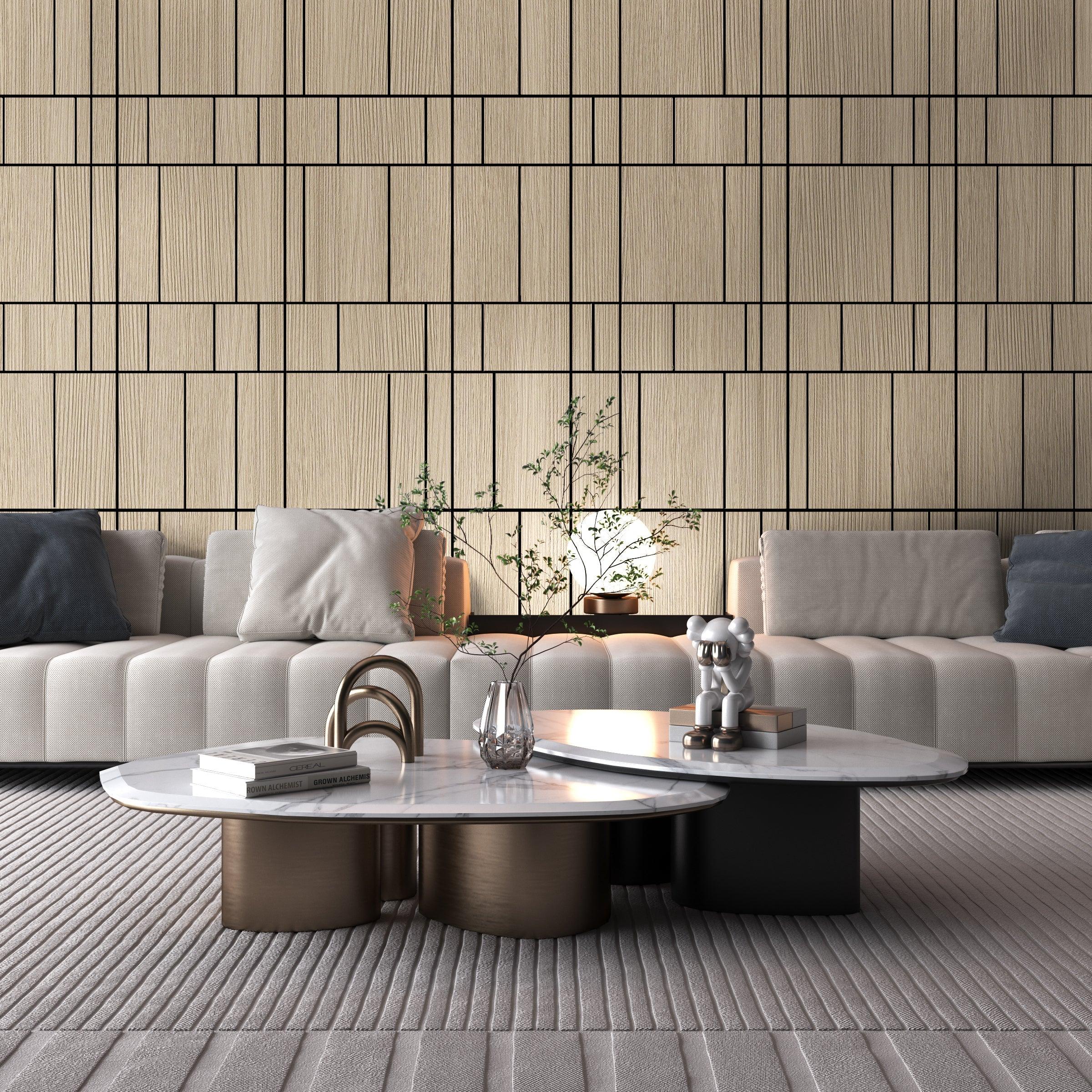 Light Wood Decorative Panels - PRHOMZ