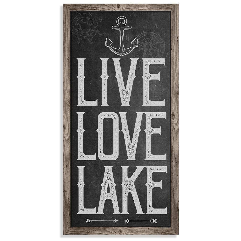 Live Love Lake - Canvas