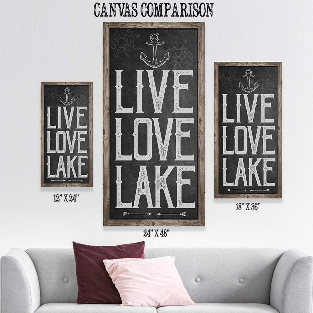 Live Love Lake - Canvas