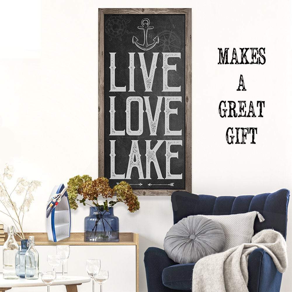 Live Love Lake - Canvas