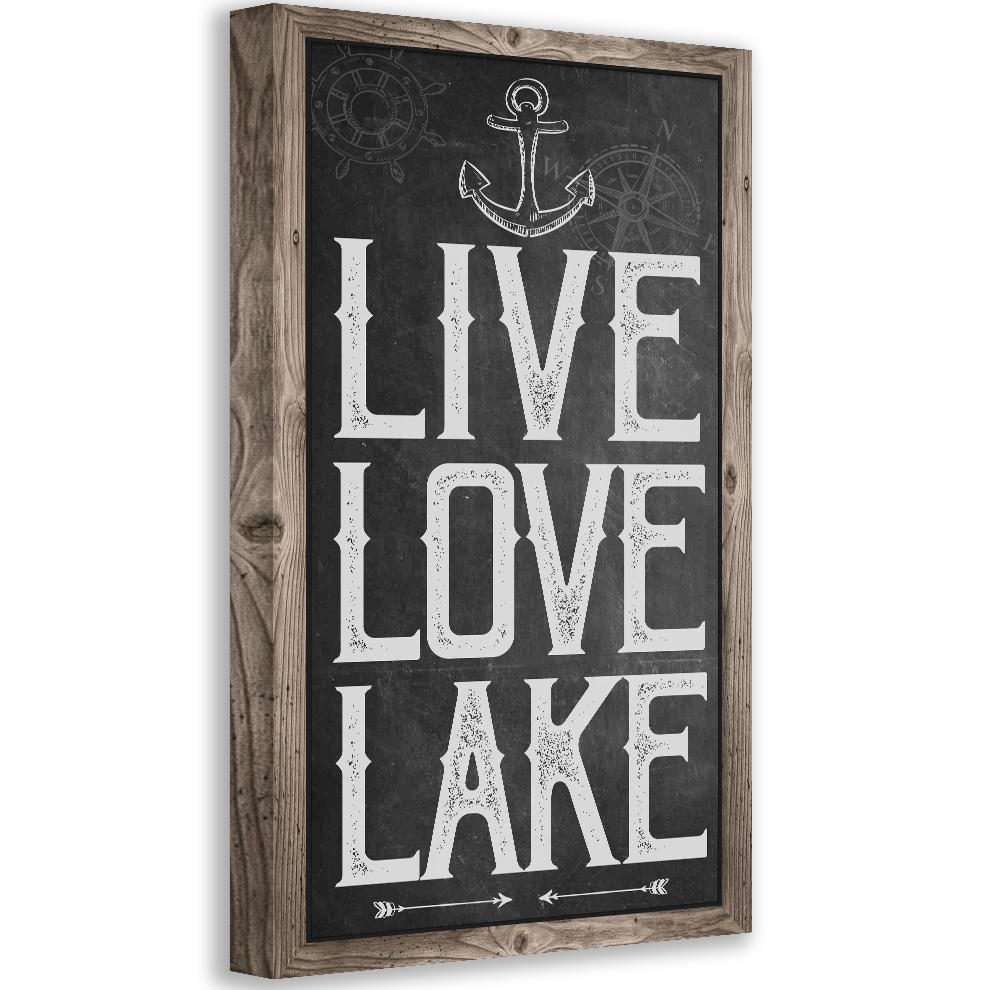 Live Love Lake - Canvas