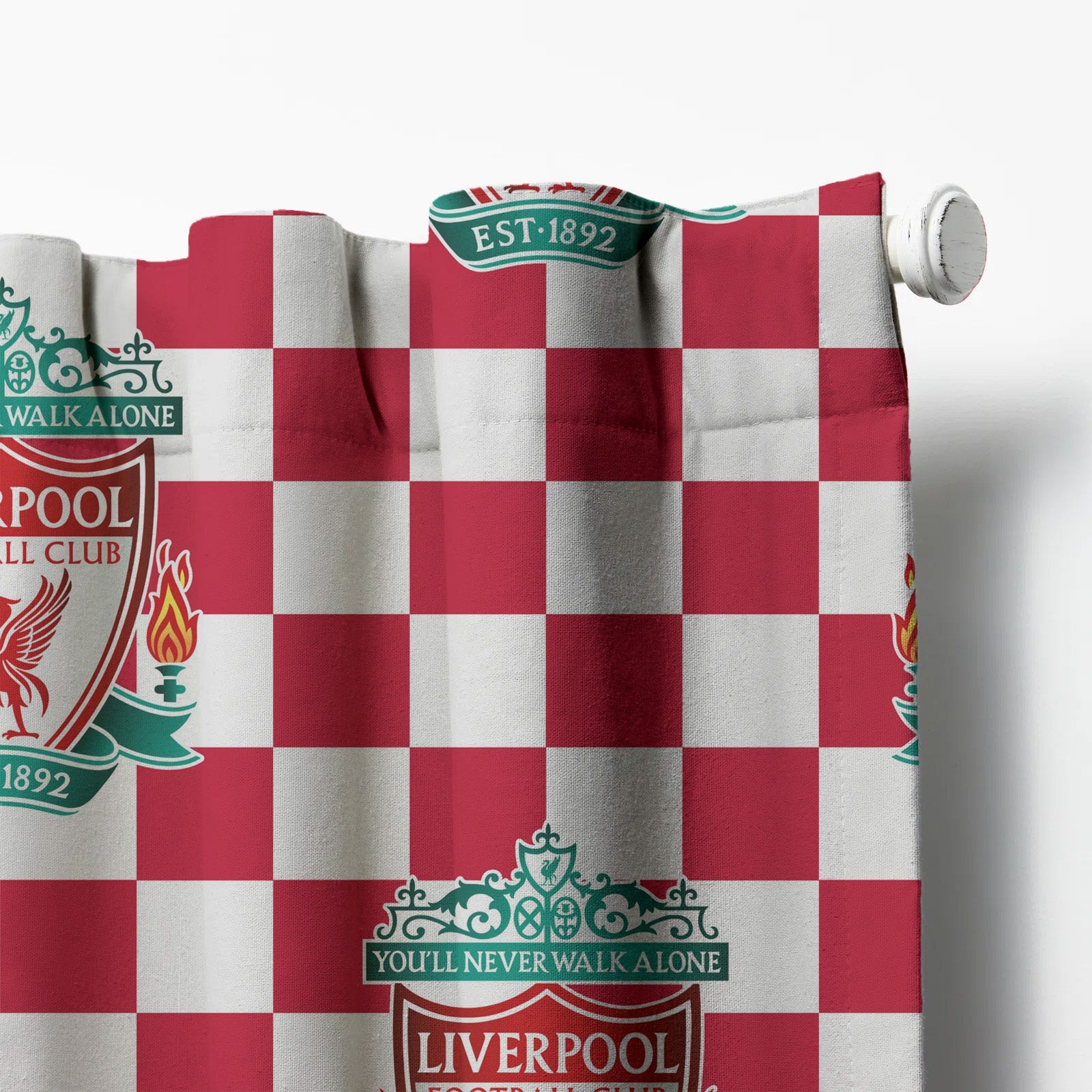 Liverpool FC Curtains UK | Blackout/Light Filtering | Eyelets/Tabs/Pockets/Hooks | 91-457cm (36-180") | Custom Sizes-1