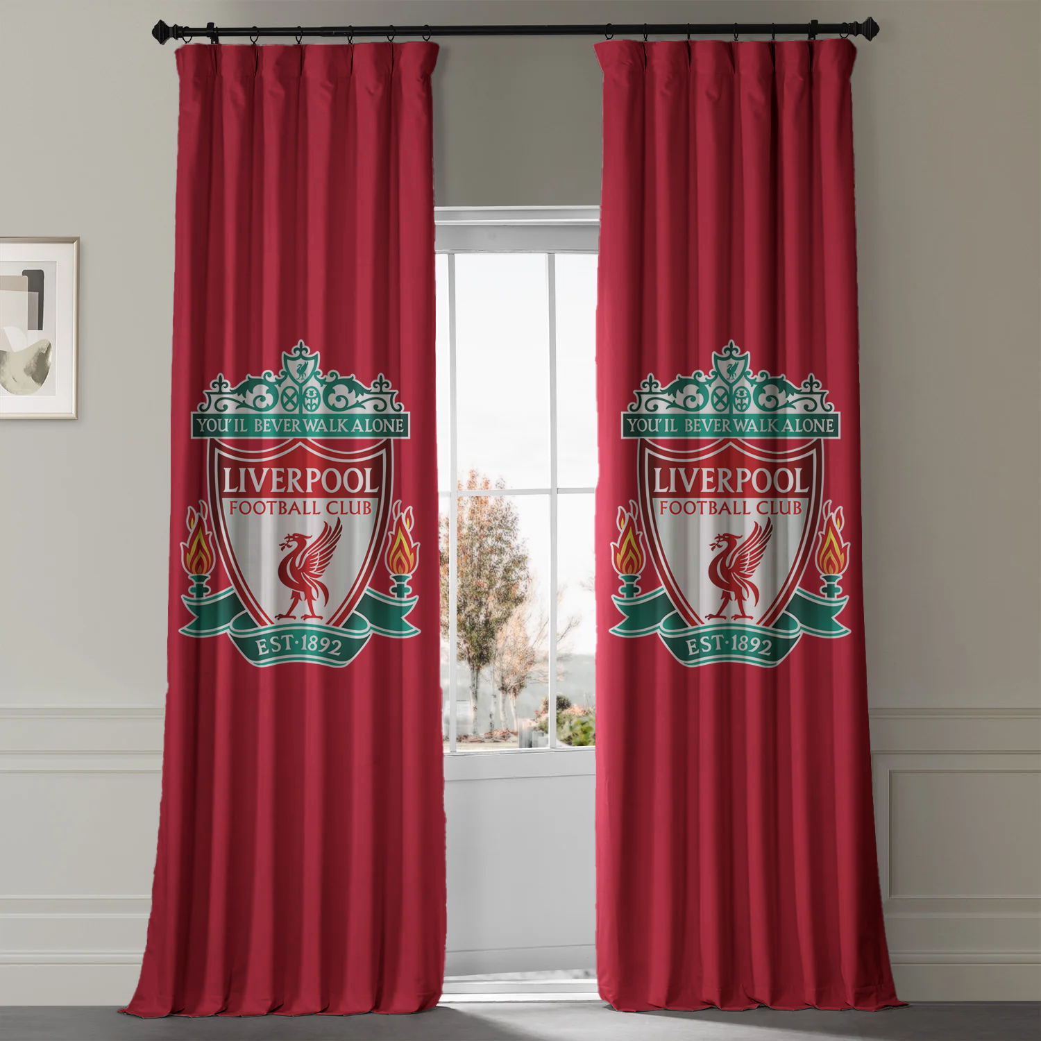 Liverpool Football Club Curtains | Eyelet, Rod Pocket & Blackout Linings | Licensed Merchandise-0