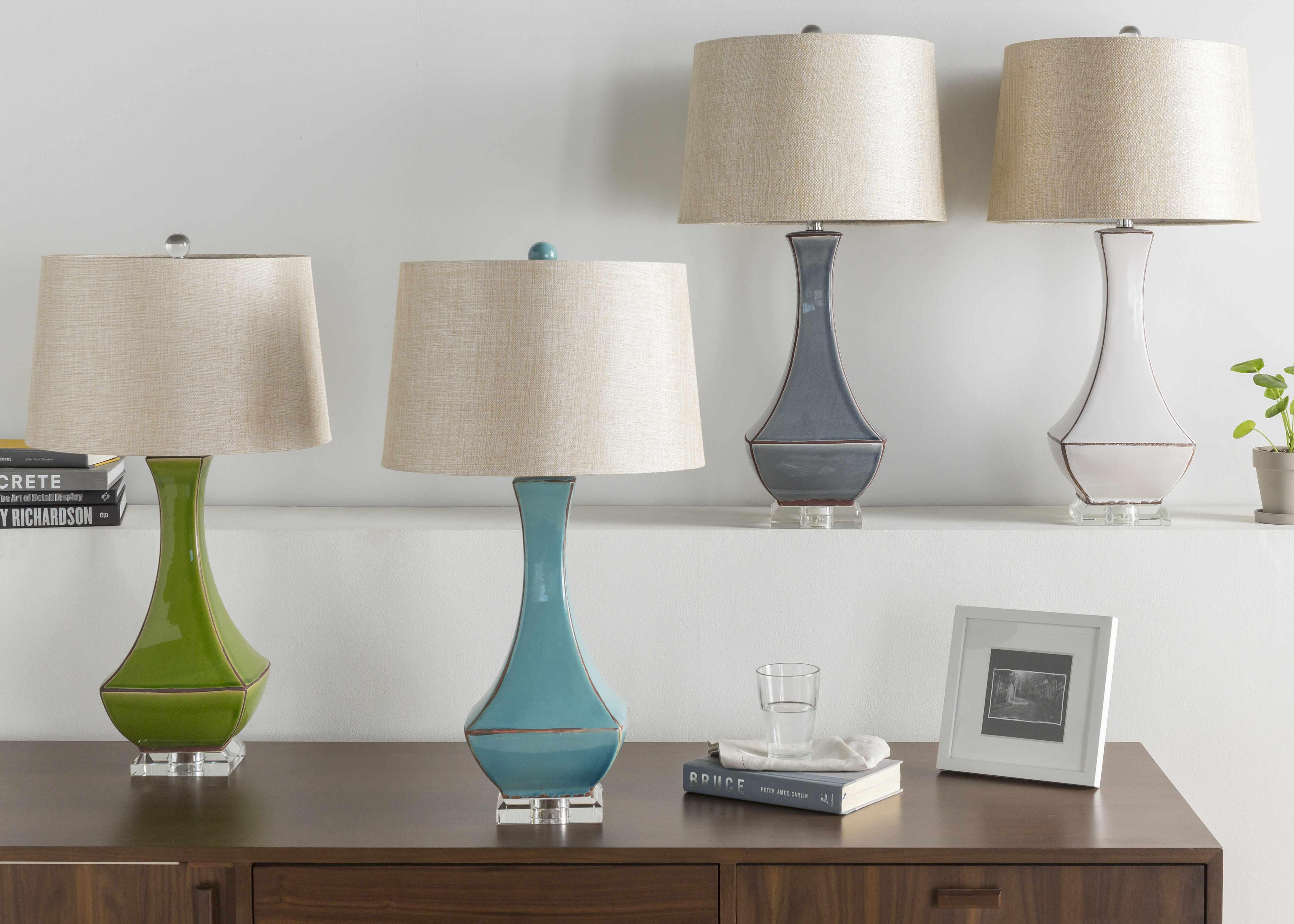 Tuka Tan Ceramic Table Lamp - PRHOMZ