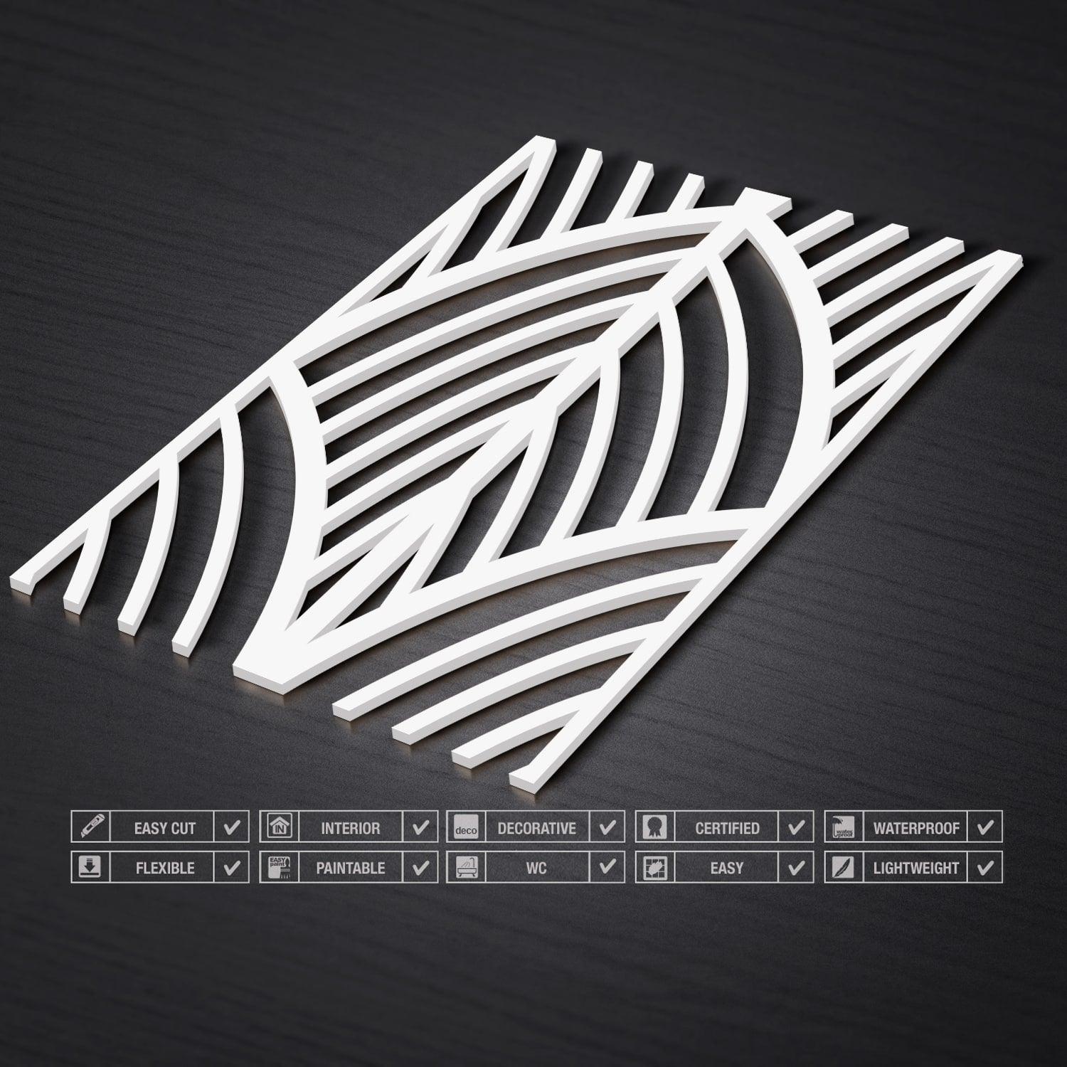 Art Déco Leaves 3D Panels - PRHOMZ