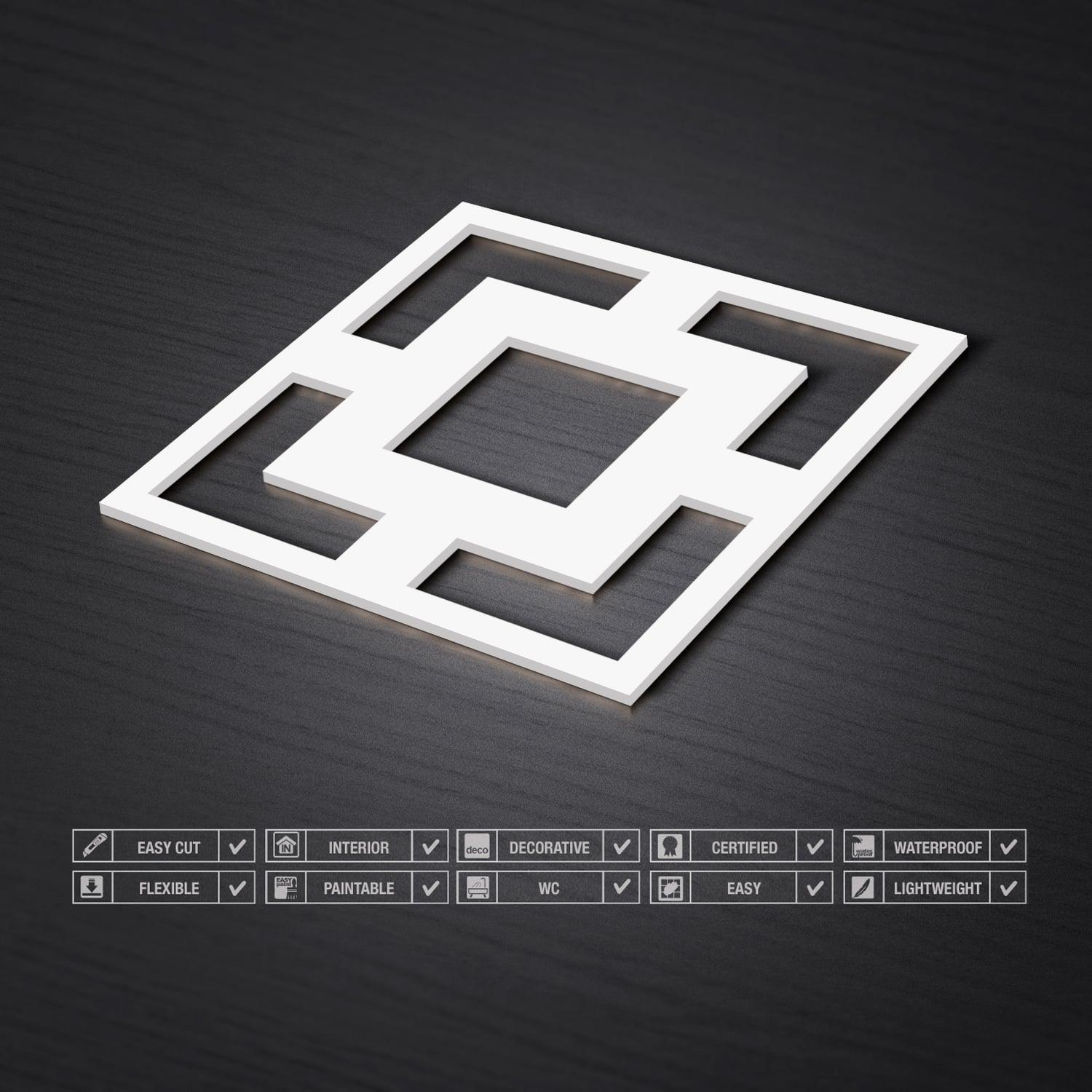 Mid Century Modern 3D Wall Panels - PRHOMZ