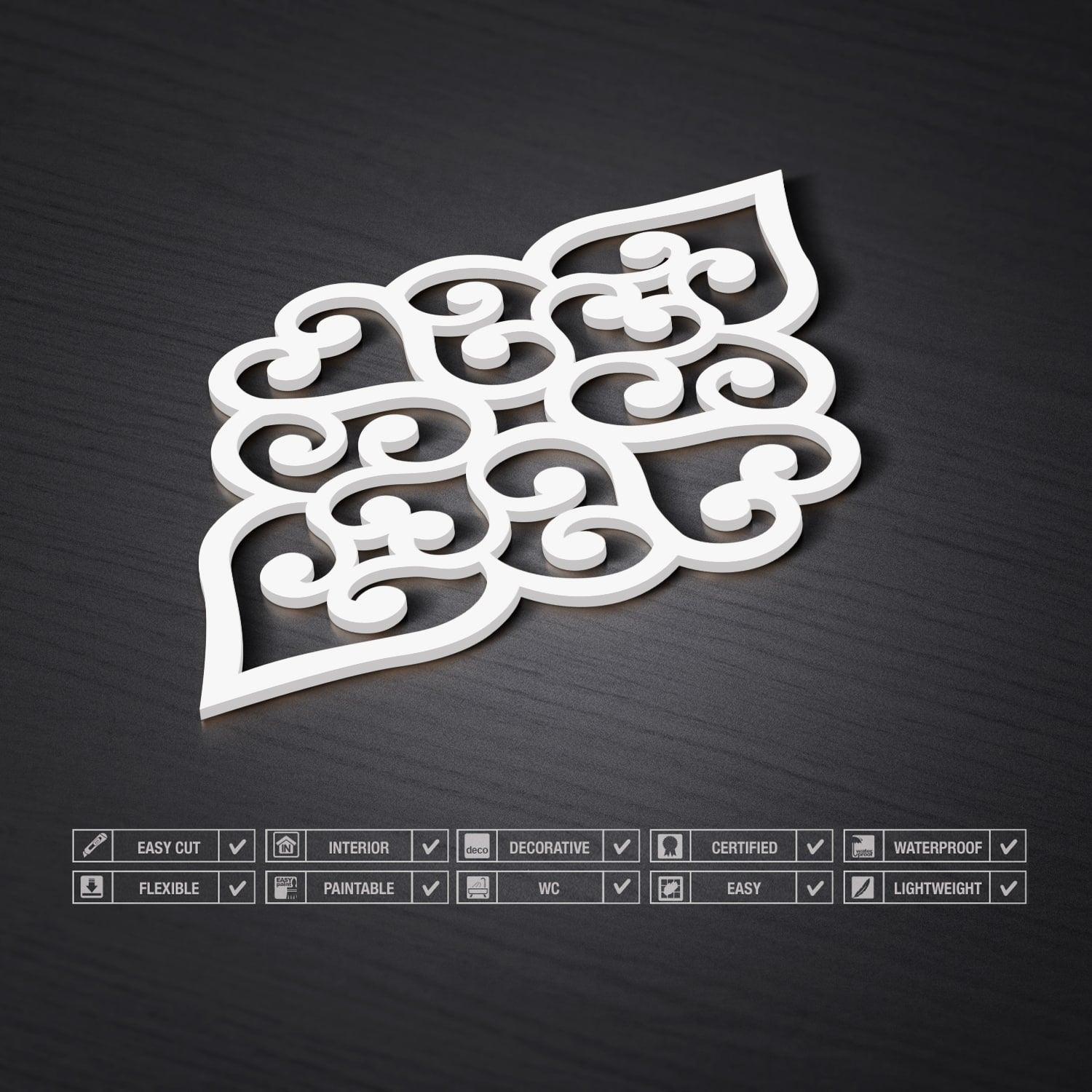 Filigree Heart 3D Wall Panels - PRHOMZ