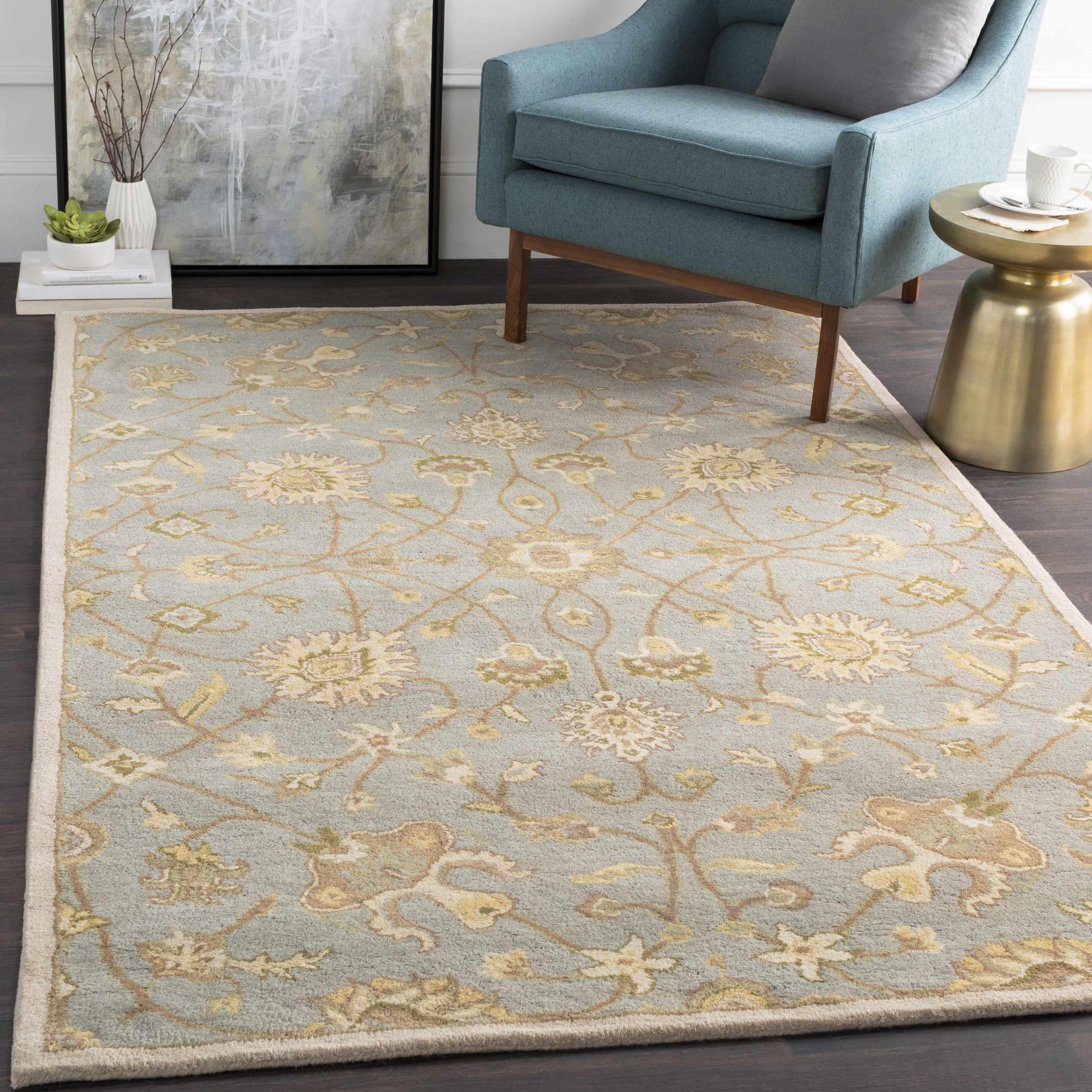 Logville Hand Tufted Light Olive 1121 Area Rug - PRHOMZ