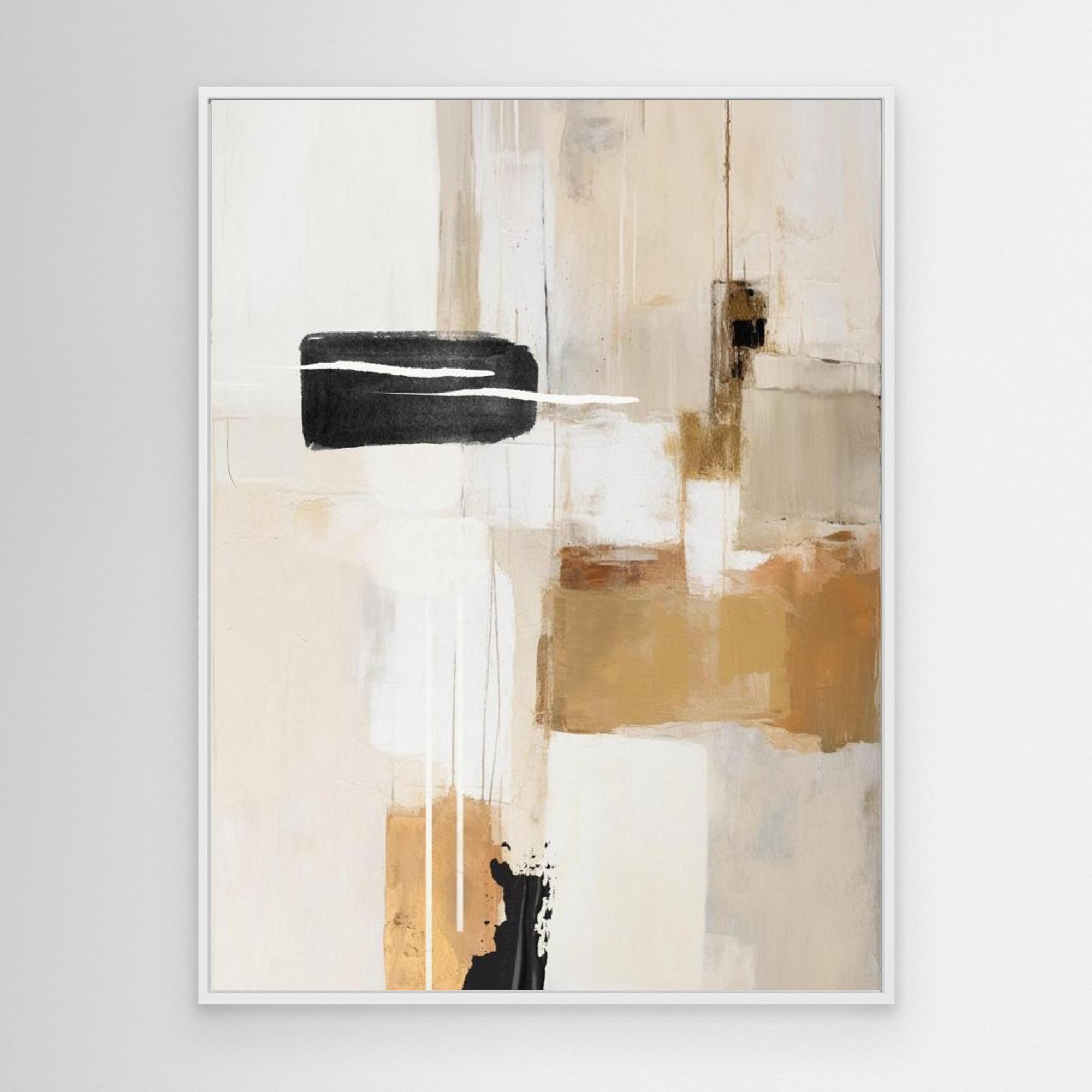 Abstract In Beige 1 by Sally Ann Moss