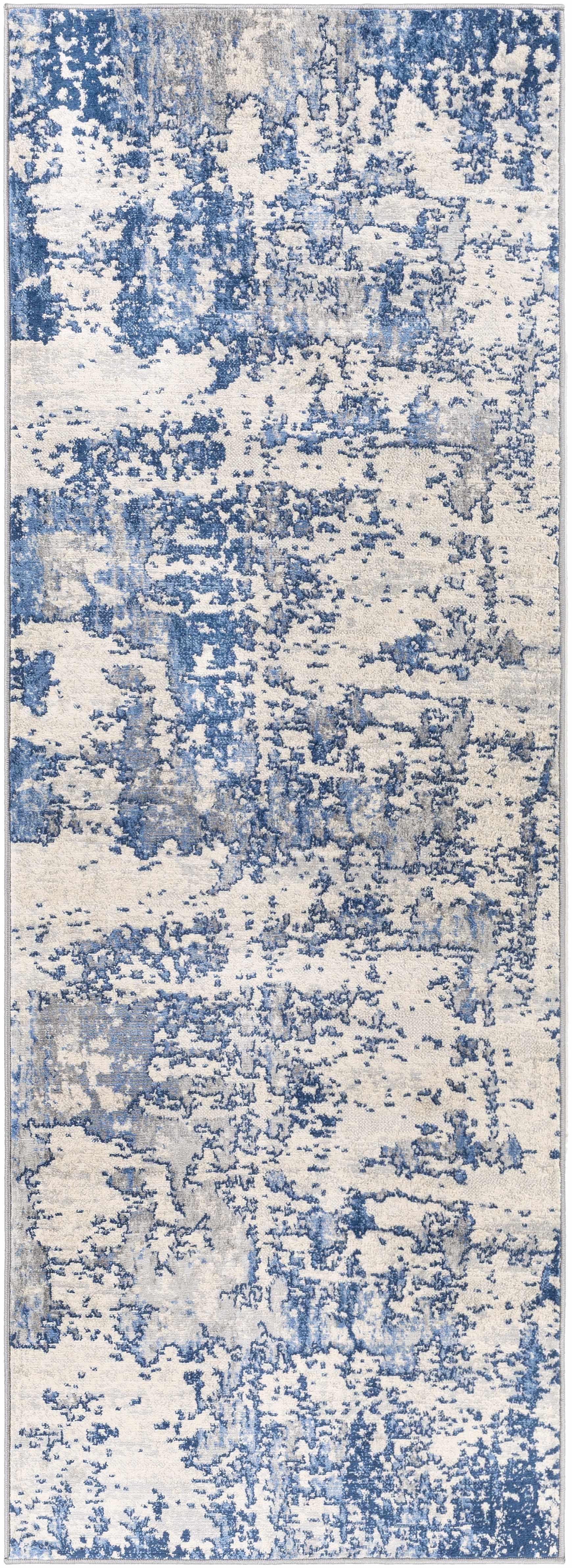 Lubao Blue Contemporary Rug - PRHOMZ