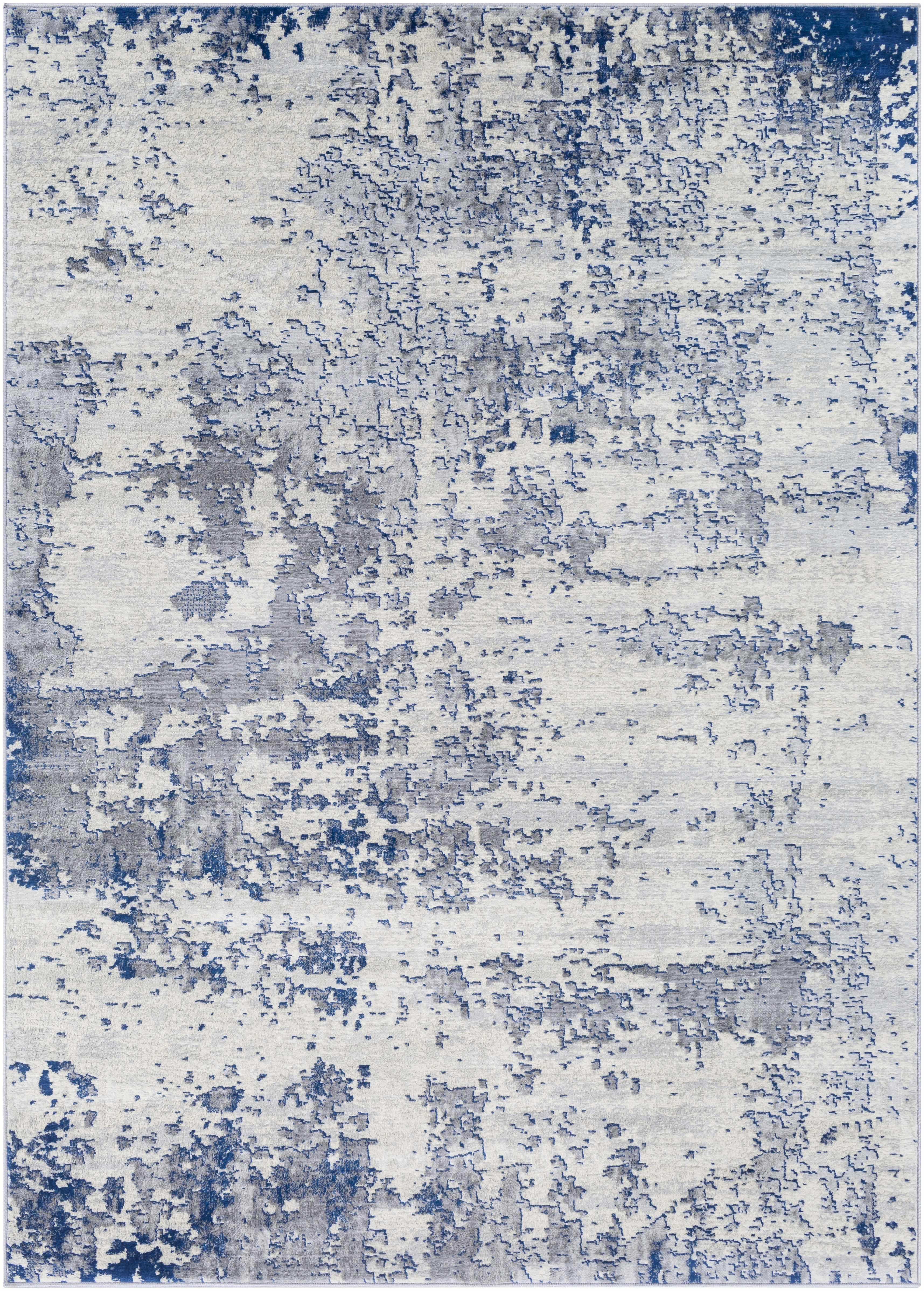 Lubao Blue Contemporary Rug - PRHOMZ
