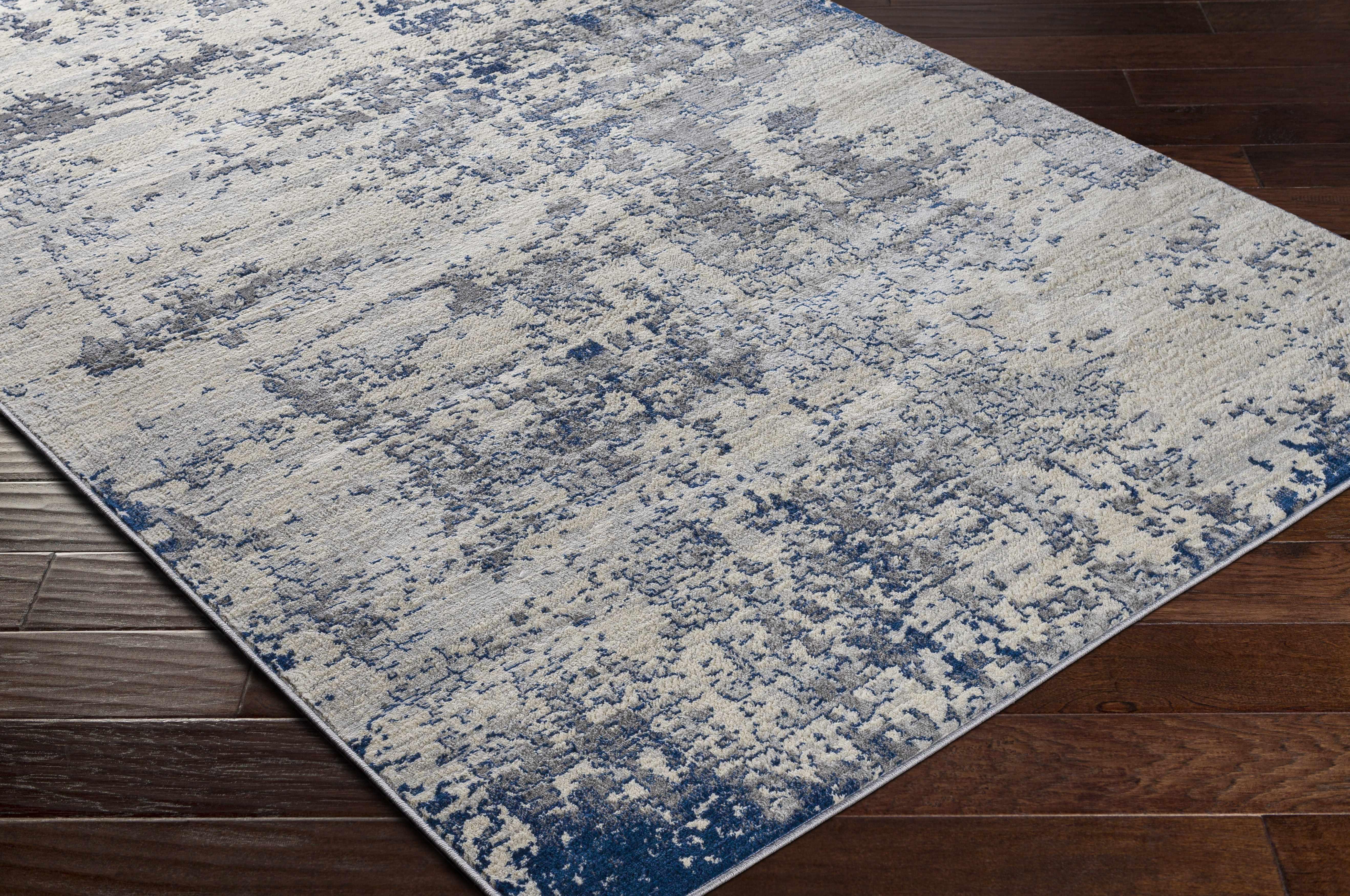Lubao Blue Contemporary Rug - PRHOMZ