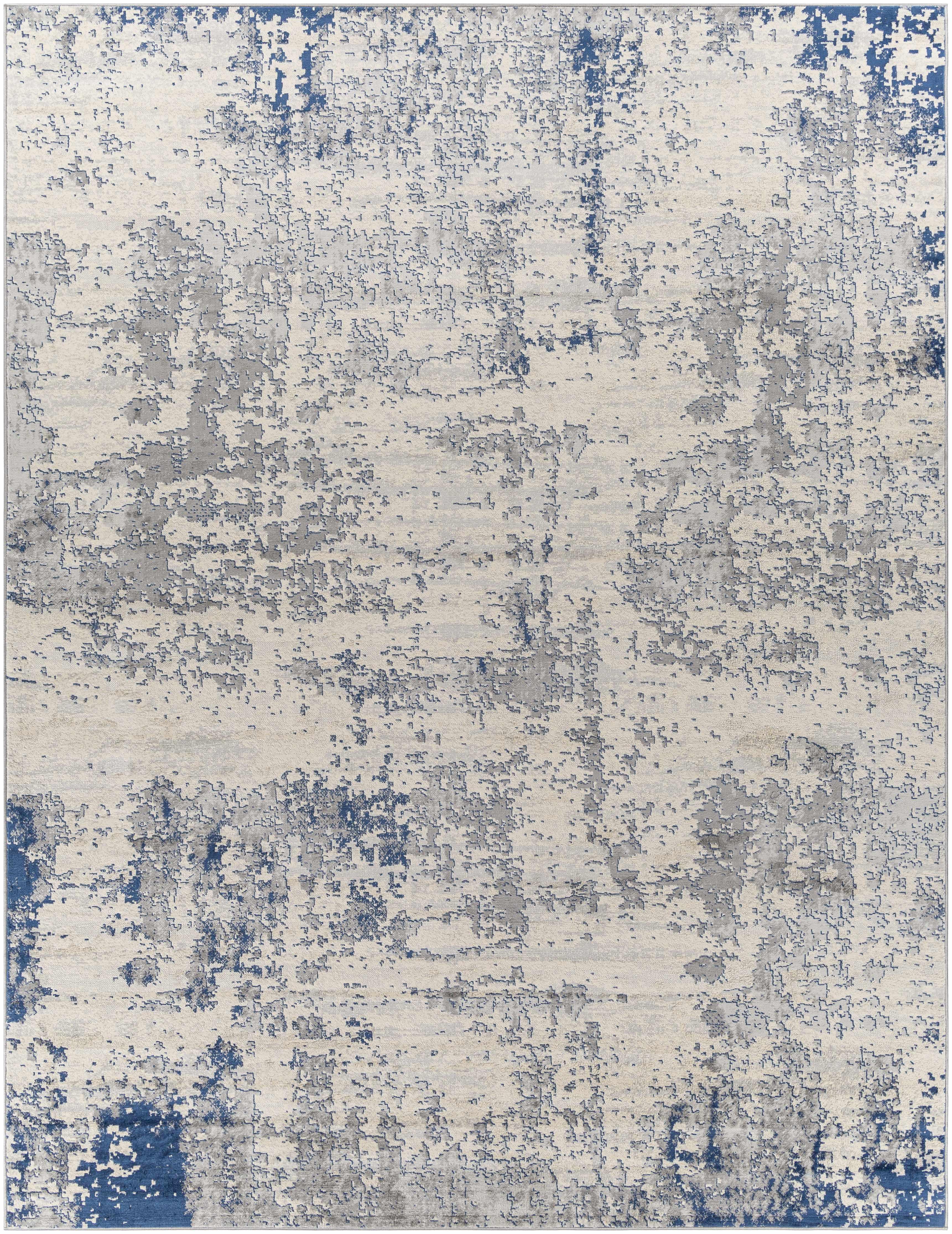 Lubao Blue Contemporary Rug - PRHOMZ