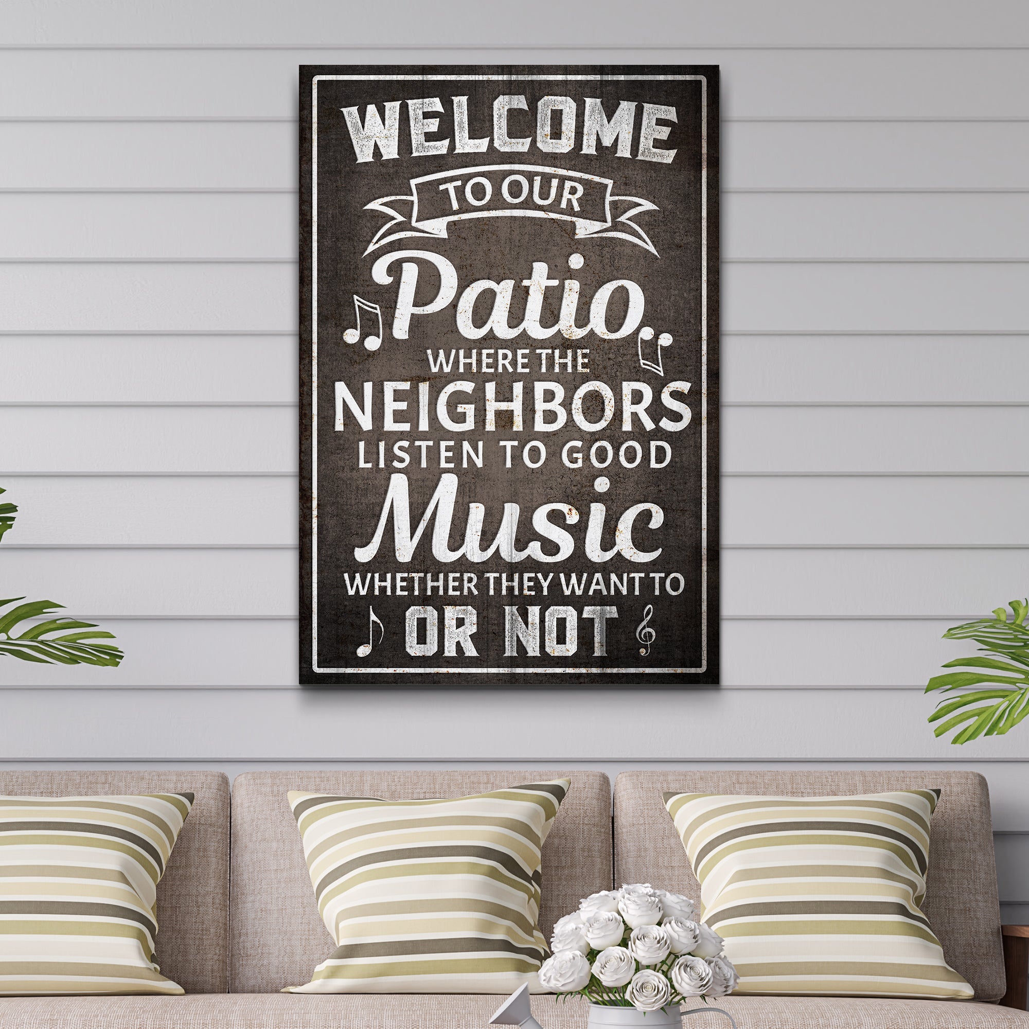 Welcome To Our Patio Sign II