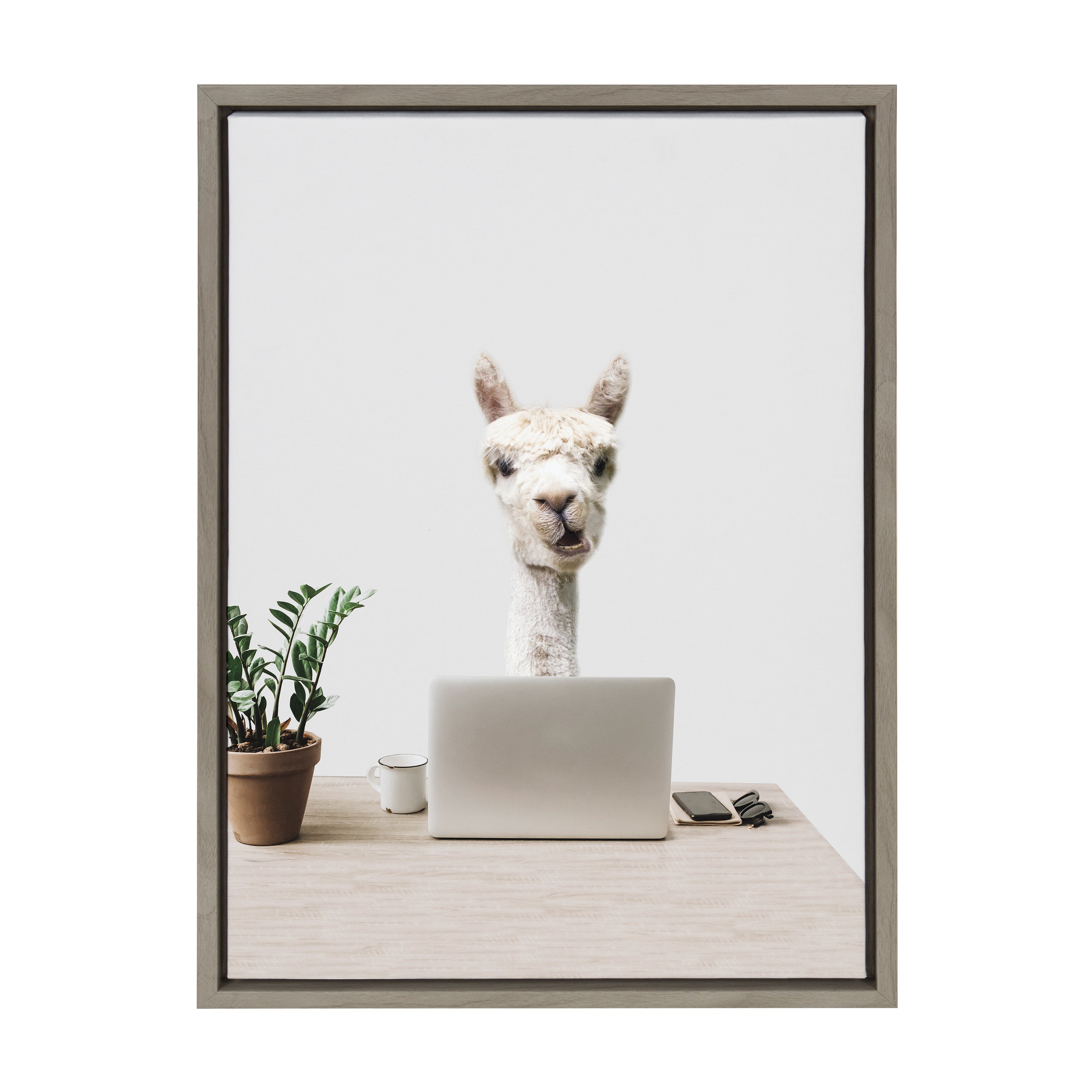 Sylvie Mr. Al Paca here, I’m in Distribution Framed Canvas by The Creative Bunch Studio