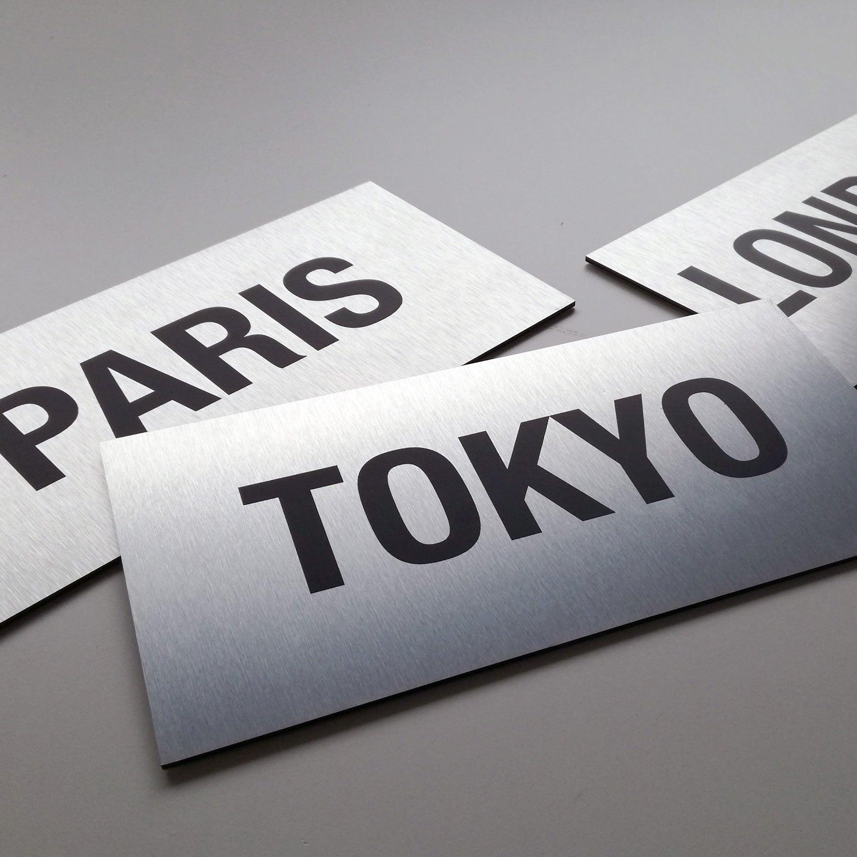 City Names Office Decor 3D - PRHOMZ