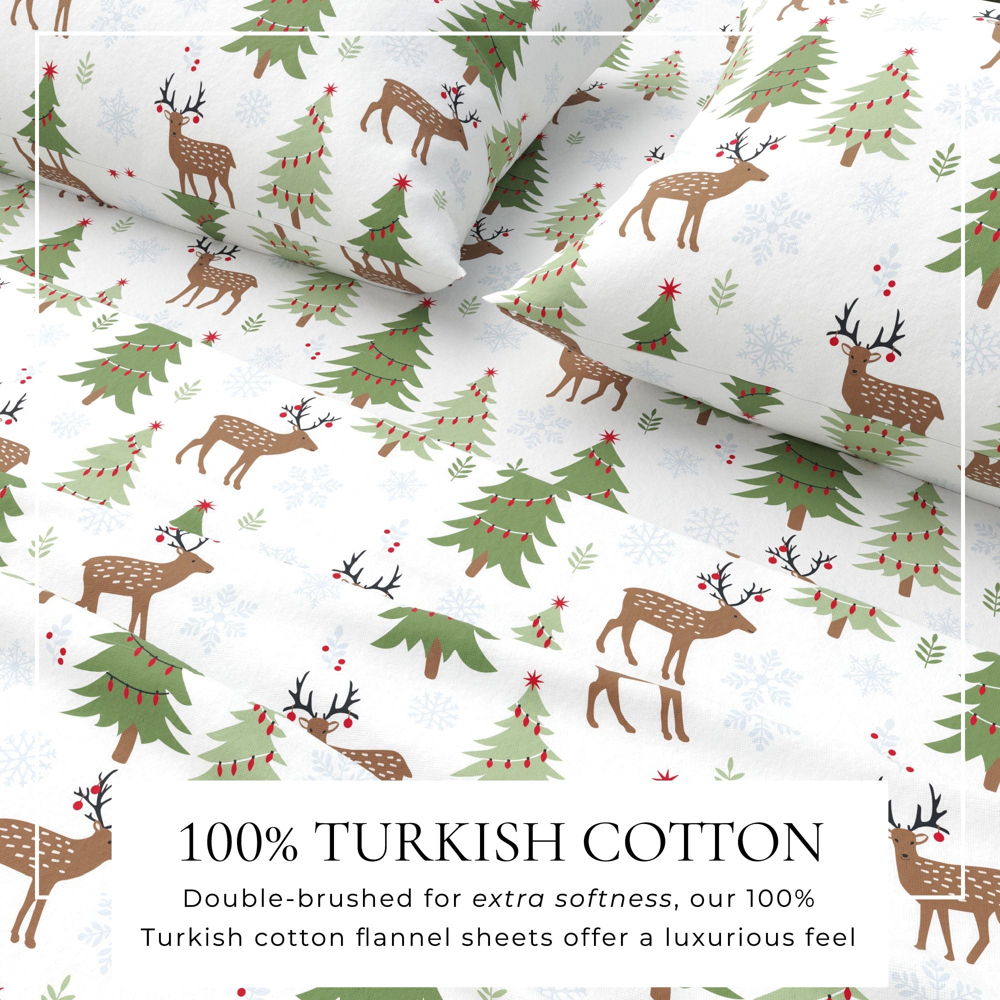 100% Turkish Cotton Flannel Sheet Sets - Boulder Collection