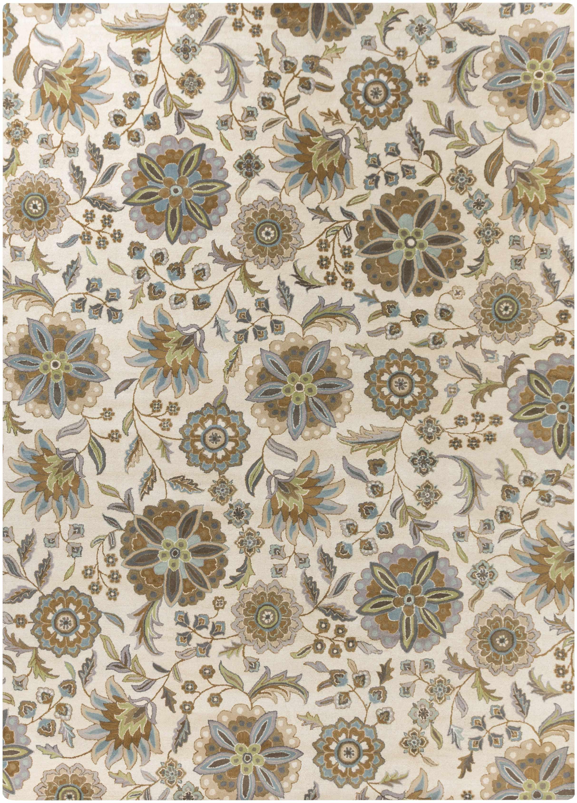 Mack Floral Wool Area Carpet - Promo - PRHOMZ
