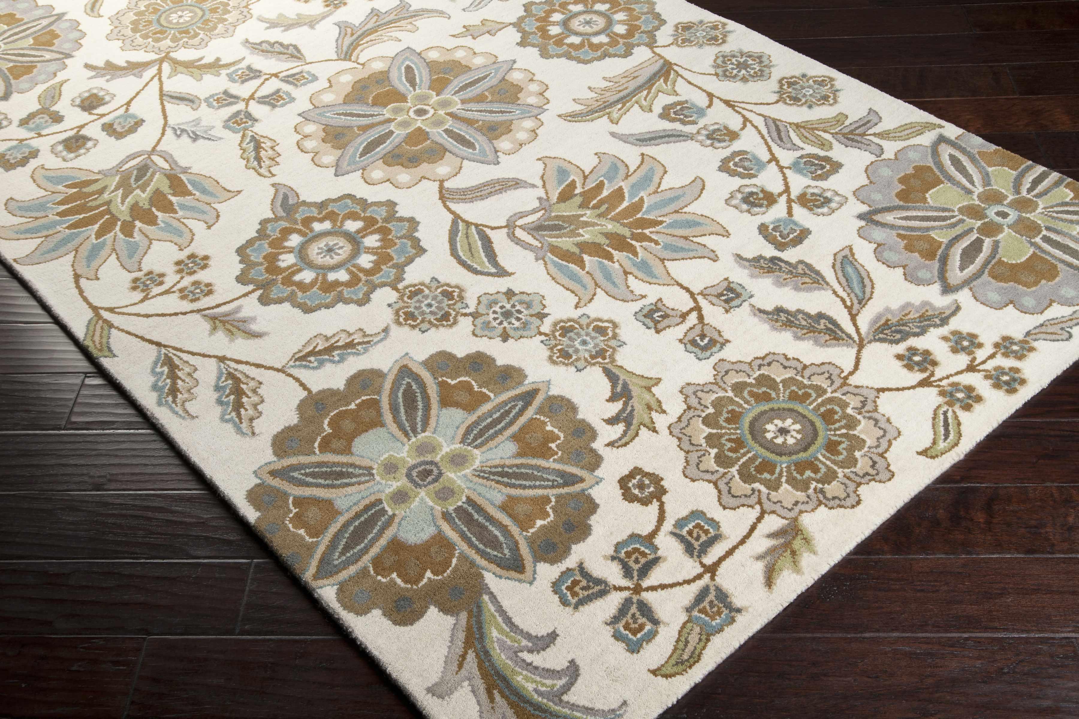 Mack Floral Wool Area Carpet - Promo - PRHOMZ