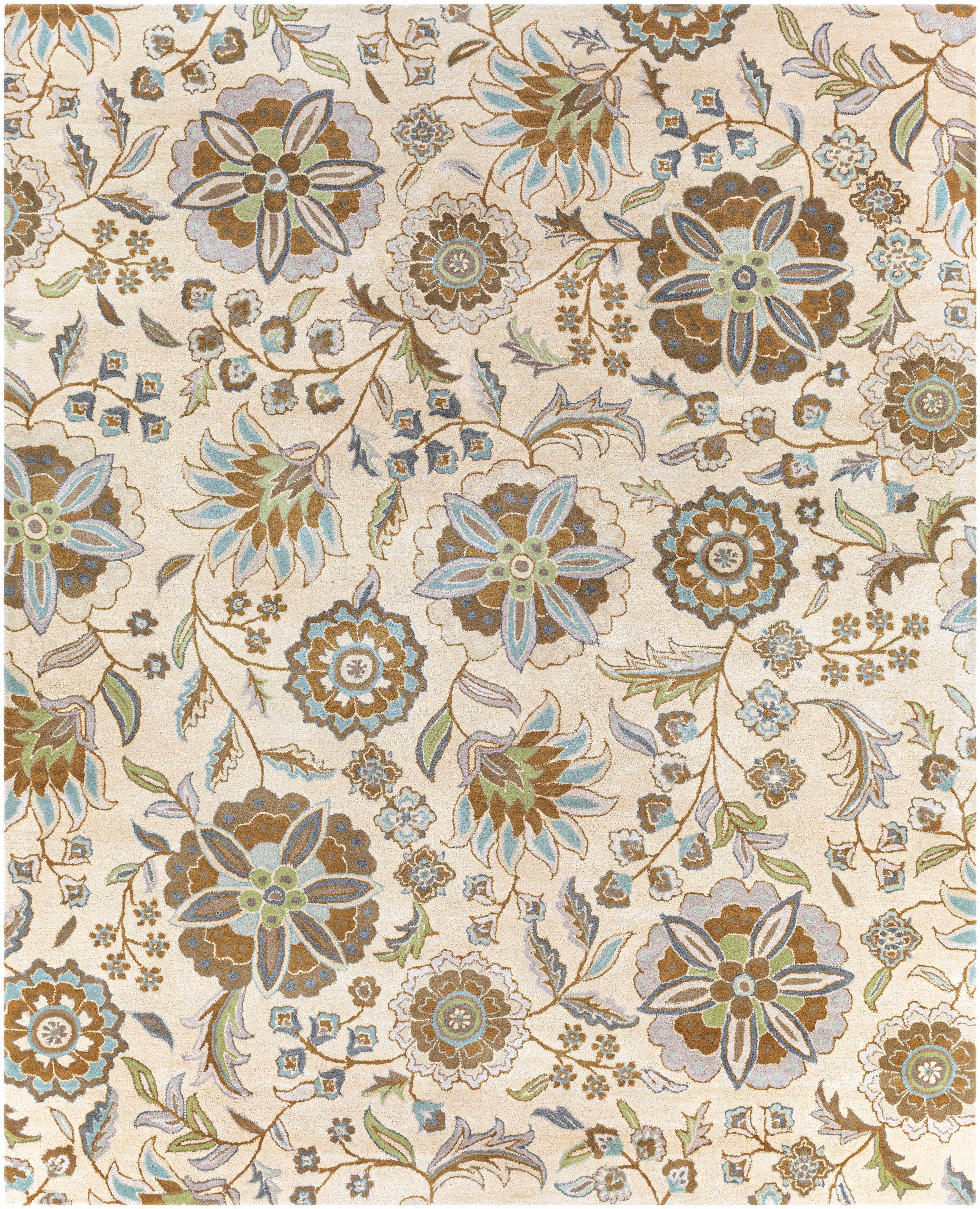 Mack Floral Wool Area Carpet - Promo - PRHOMZ