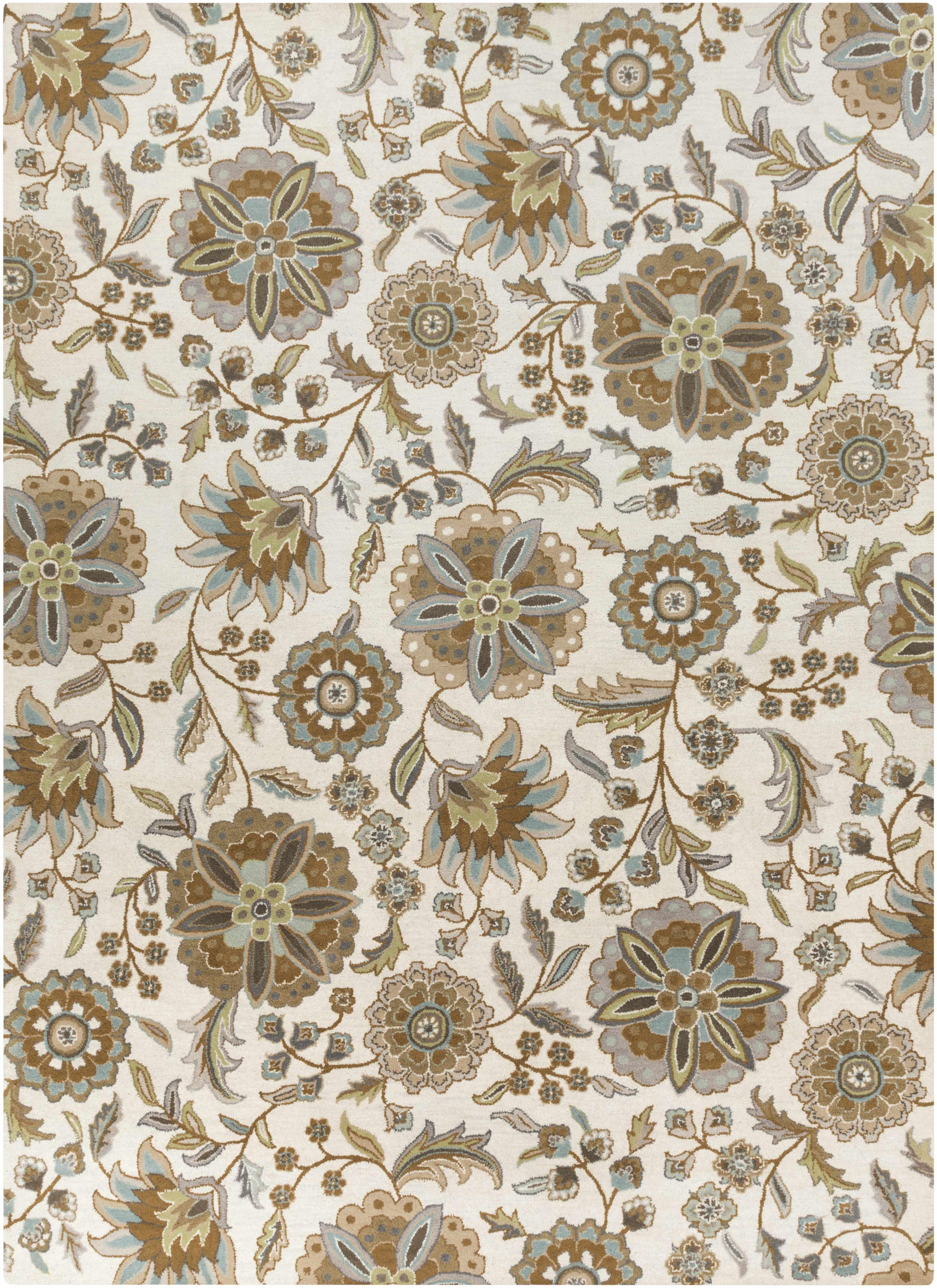 Mack Floral Wool Area Carpet - Promo - PRHOMZ