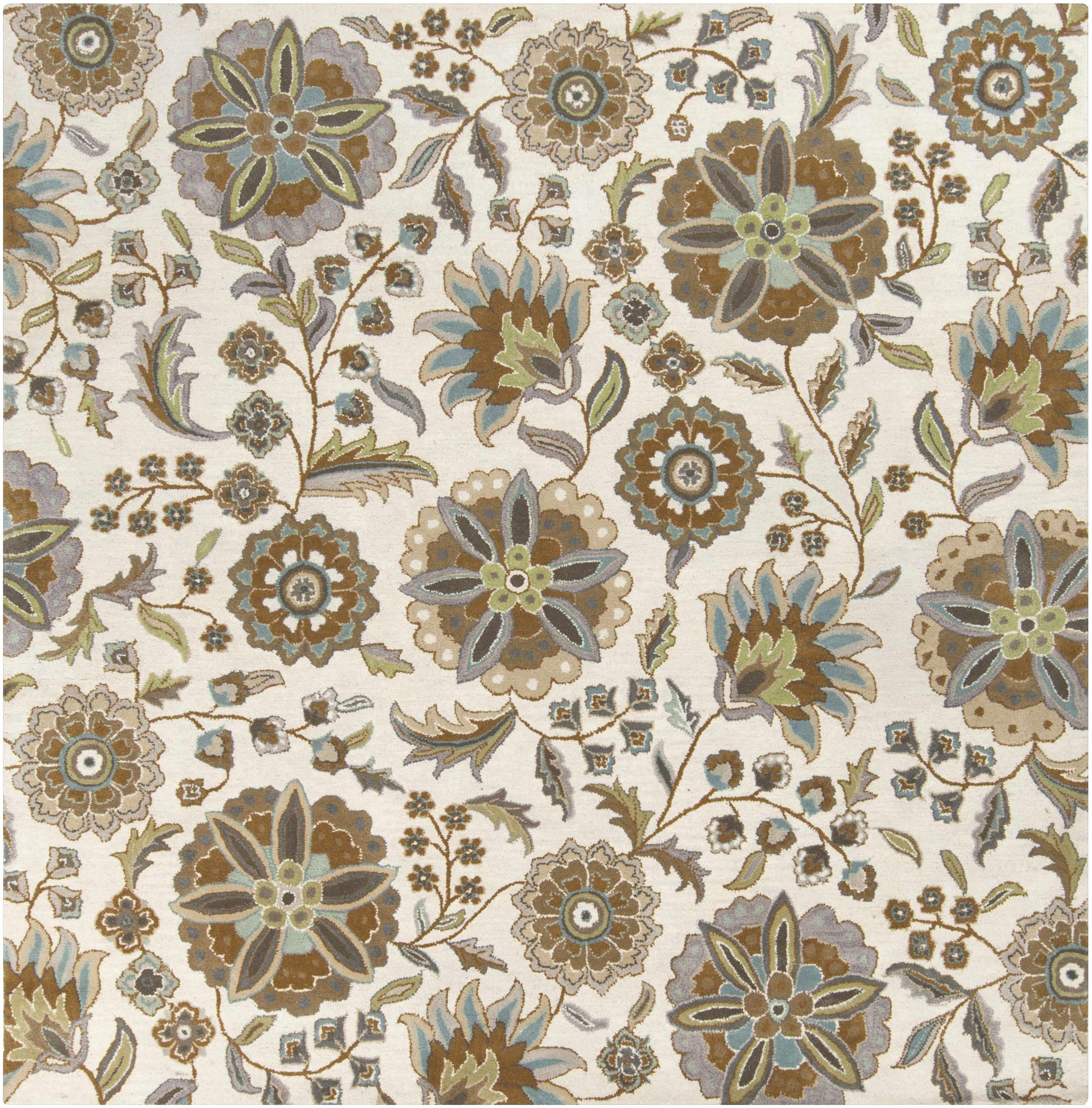 Mack Floral Wool Area Carpet - Promo - PRHOMZ