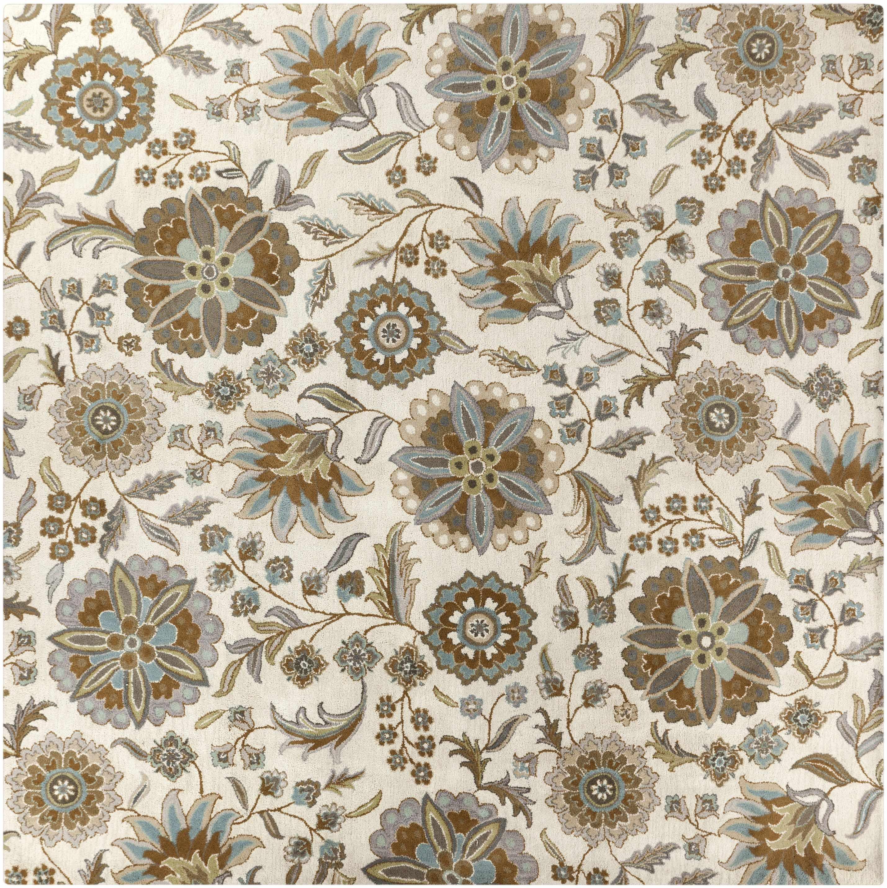 Mack Floral Wool Area Carpet - Promo - PRHOMZ
