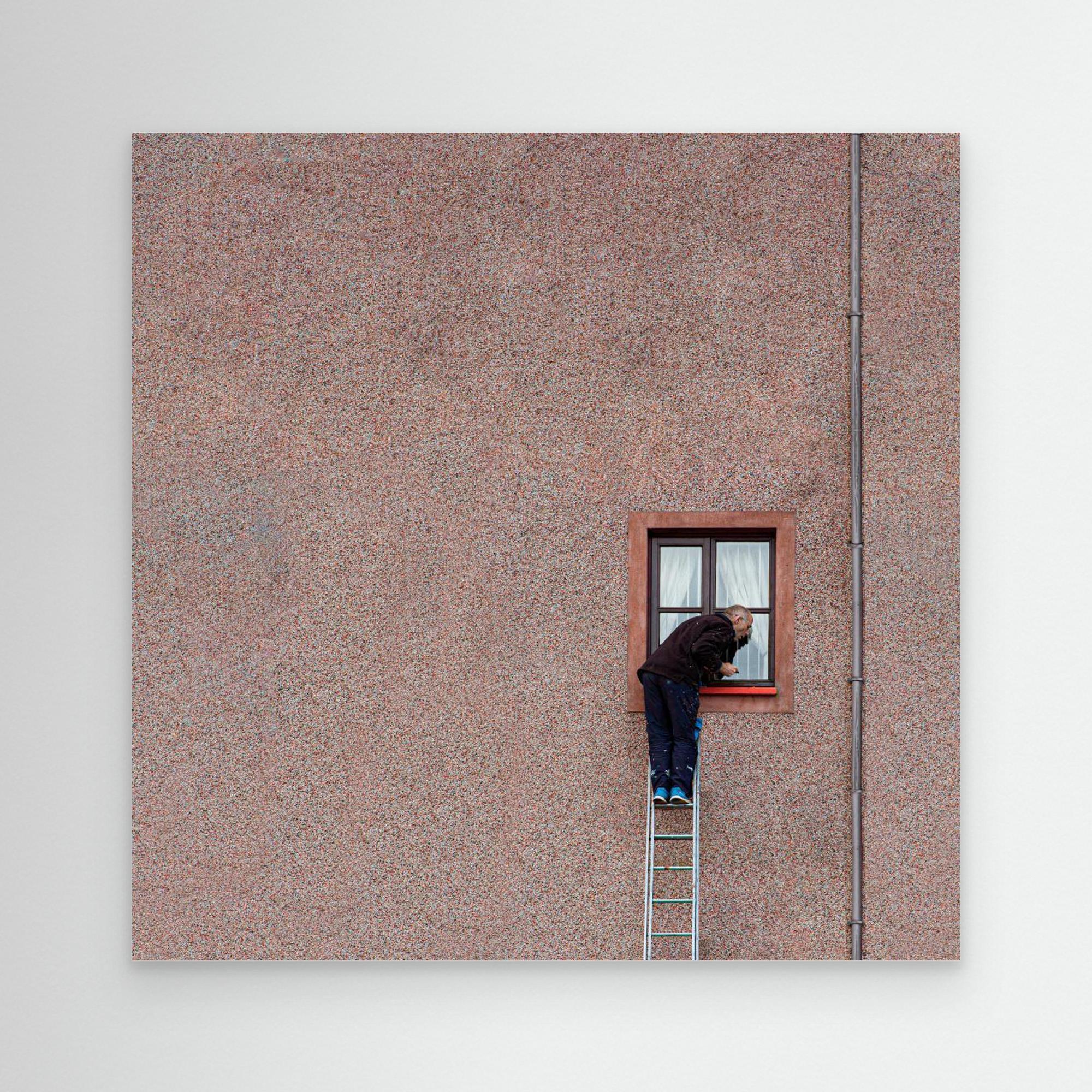 Man on a ladder by Inge Schuster