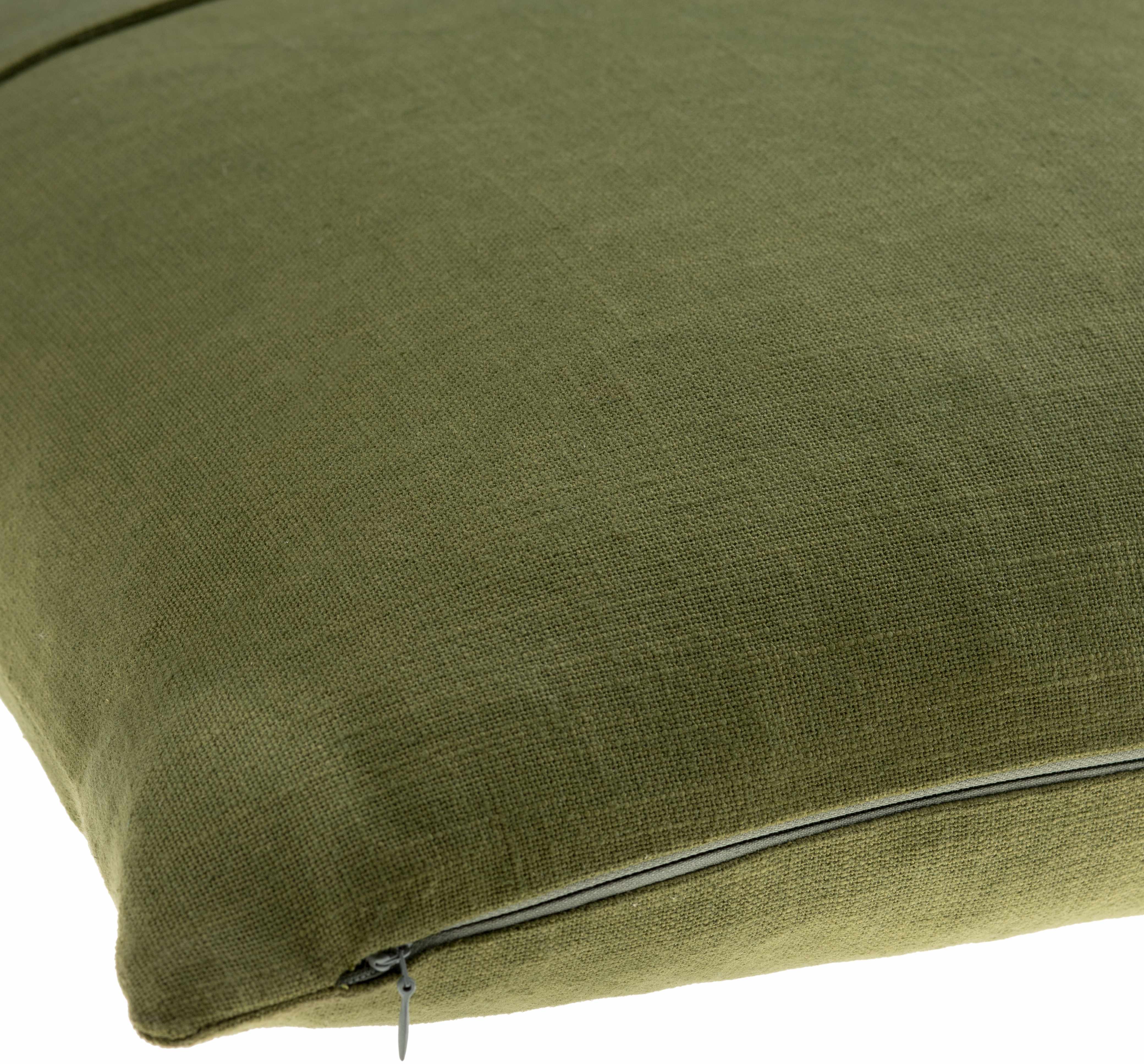 McQueeney Olive Square Throw Pillow - Clearance-1