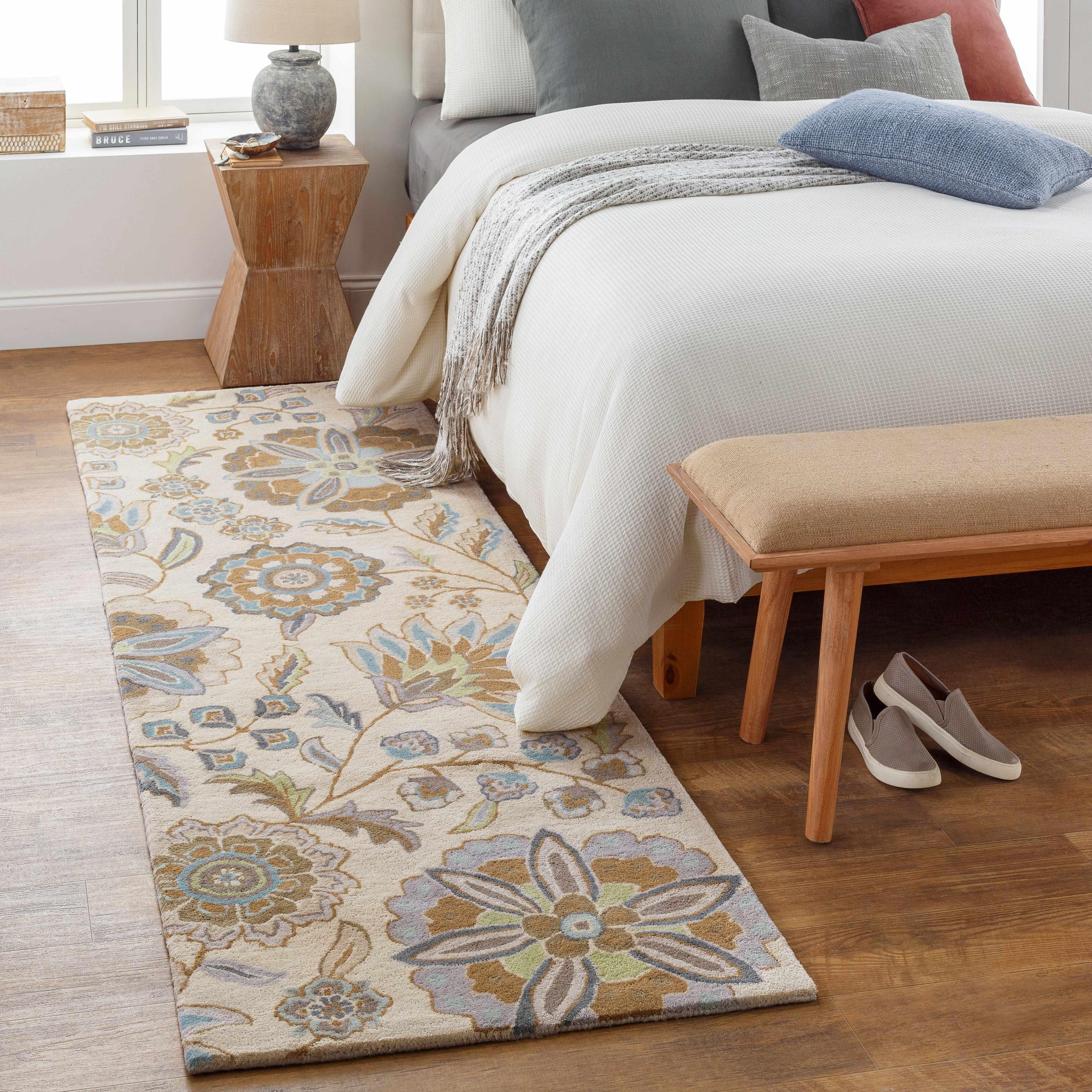 Mack Floral Wool Area Carpet - Promo - PRHOMZ