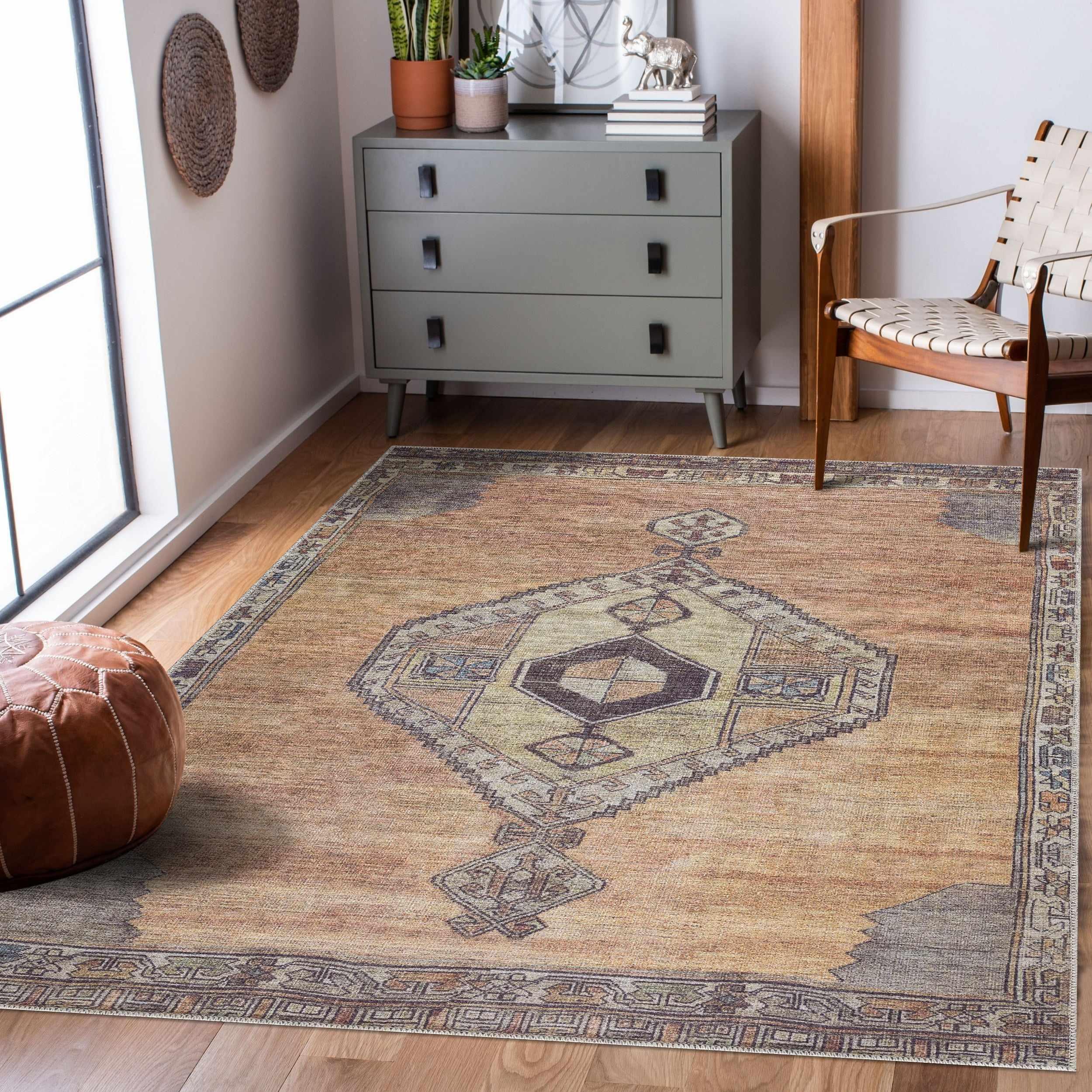 Medinah Washable Runner & Area Rug - PRHOMZ