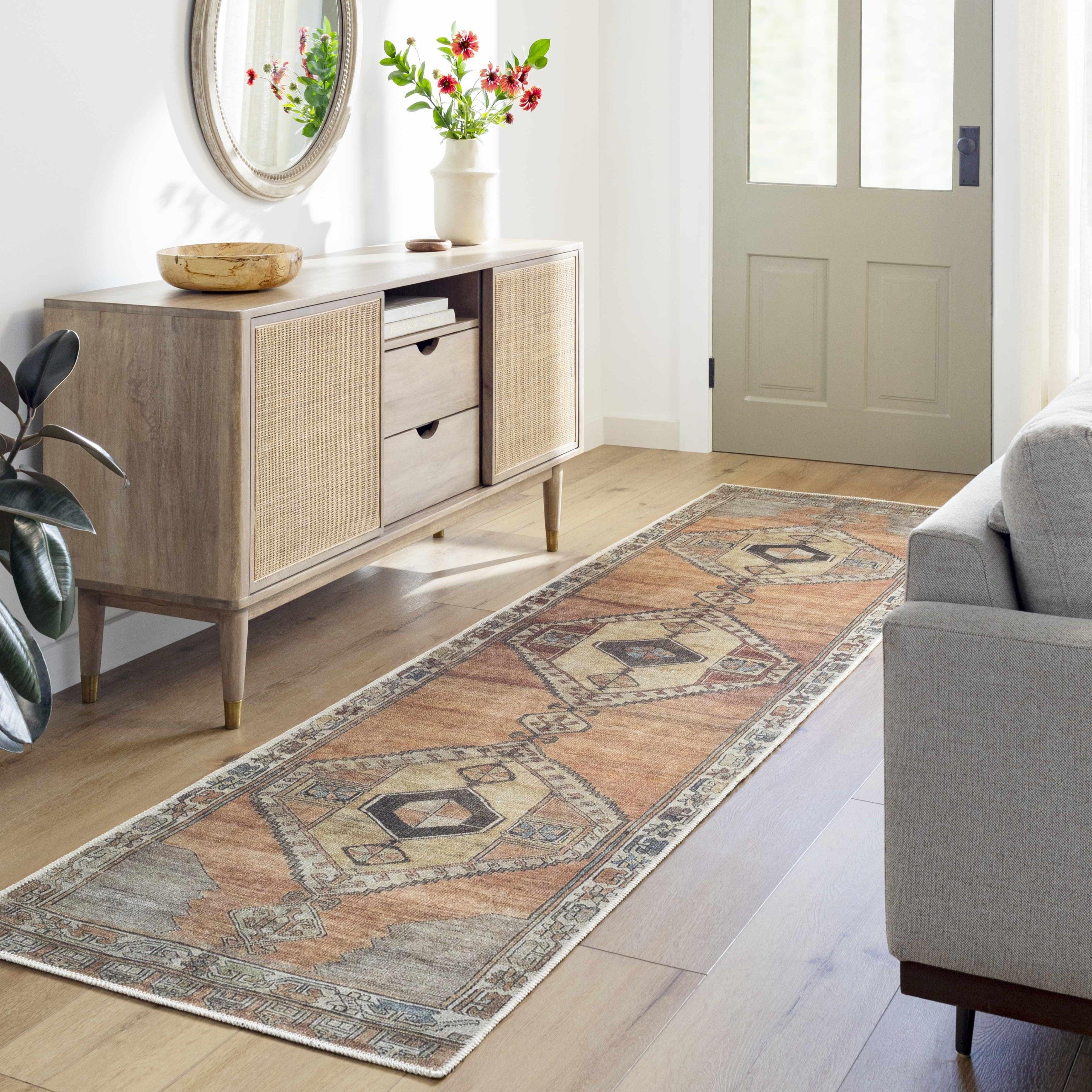Medinah Washable Runner & Area Rug - PRHOMZ