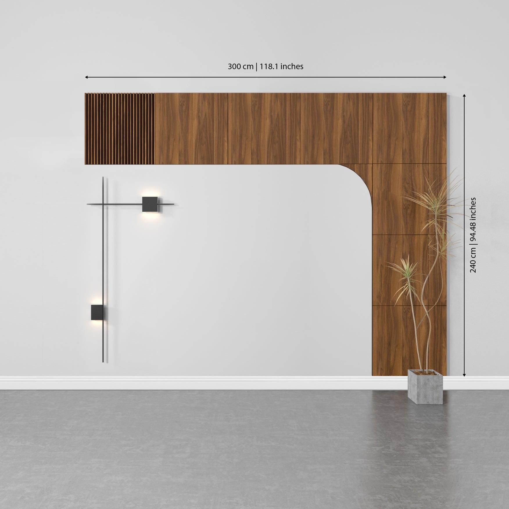 Dark Wood 3D Wall Panels - PRHOMZ