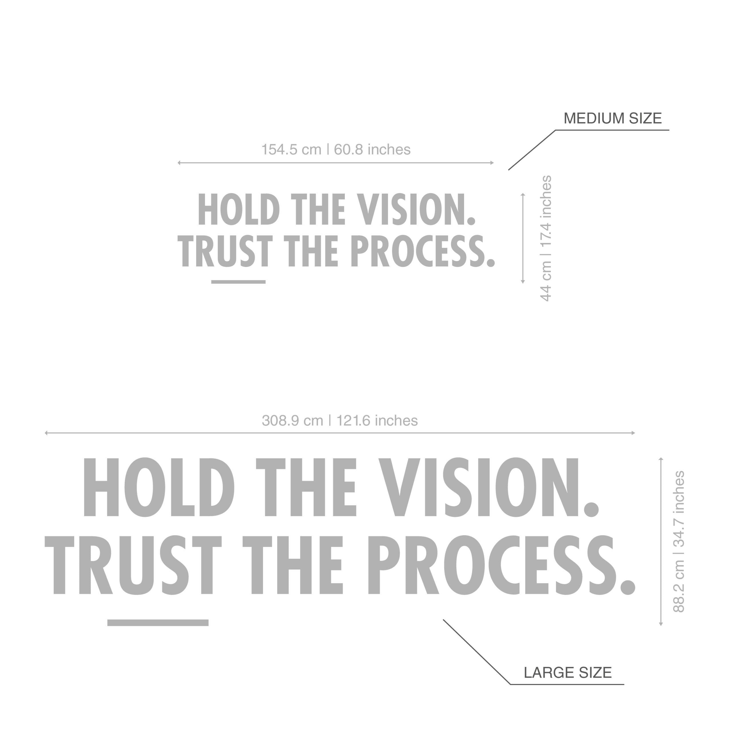 Trust The Process 3D Office Decor - PRHOMZ