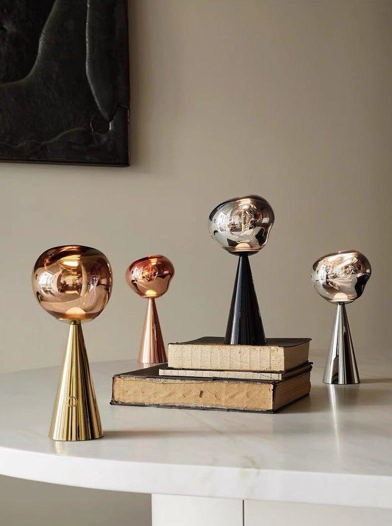 Melt Portable Dimmable Led Table Lamp - Modern Nordic Bedside Lamp - PRHOMZ