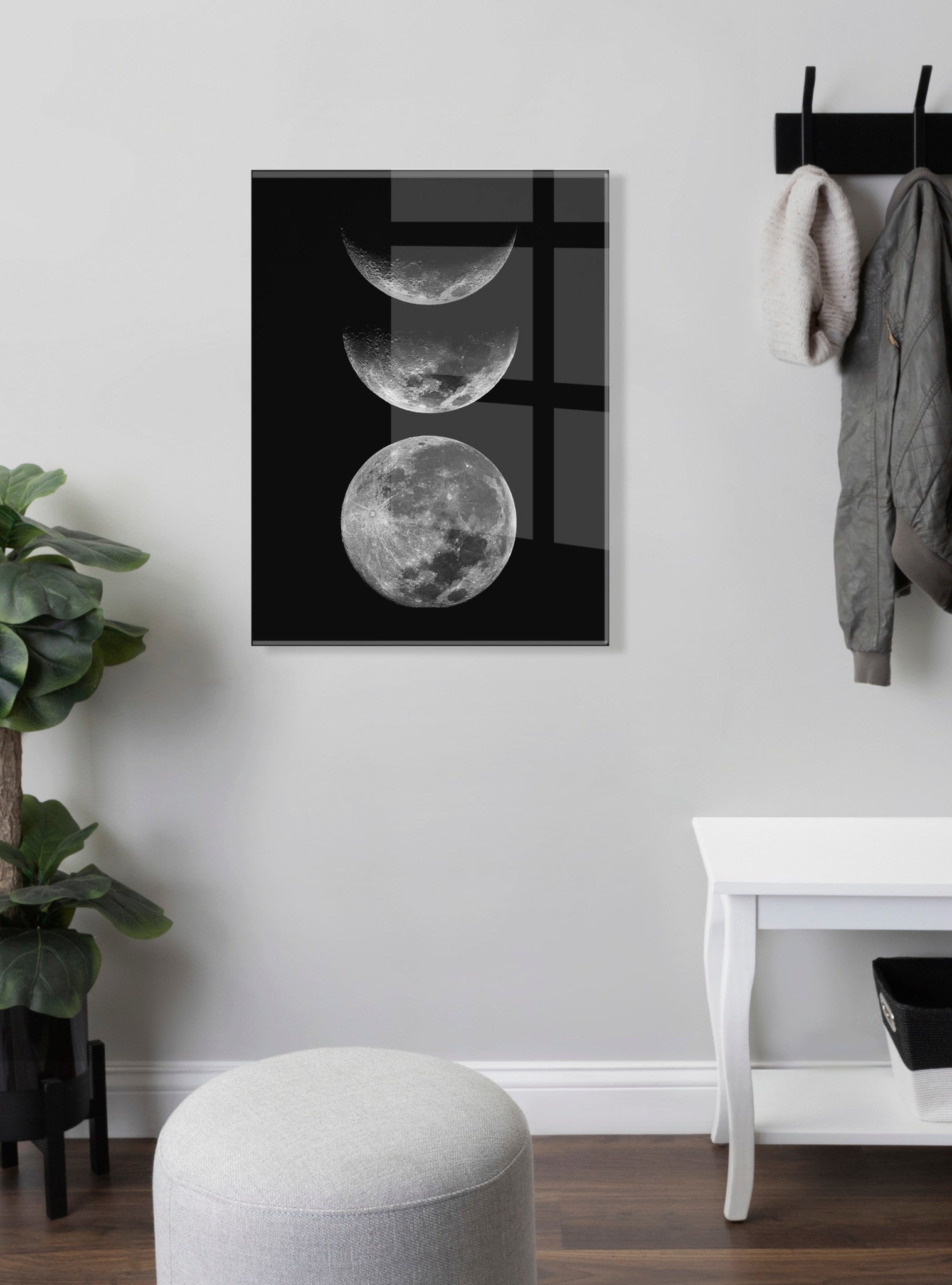 Mod Moon It’s Just a Phase Floating Acrylic Art by The Creative Bunch Studio