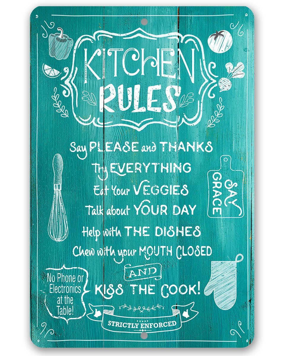 Kitchen Rules 2 - Metal Sign