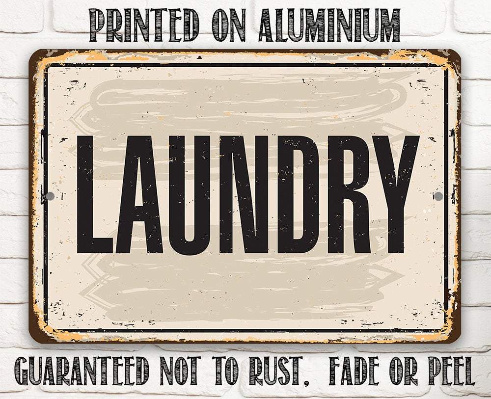 Laundry - Metal Sign