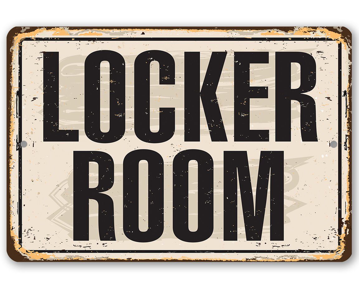 Locker Room - Metal Sign