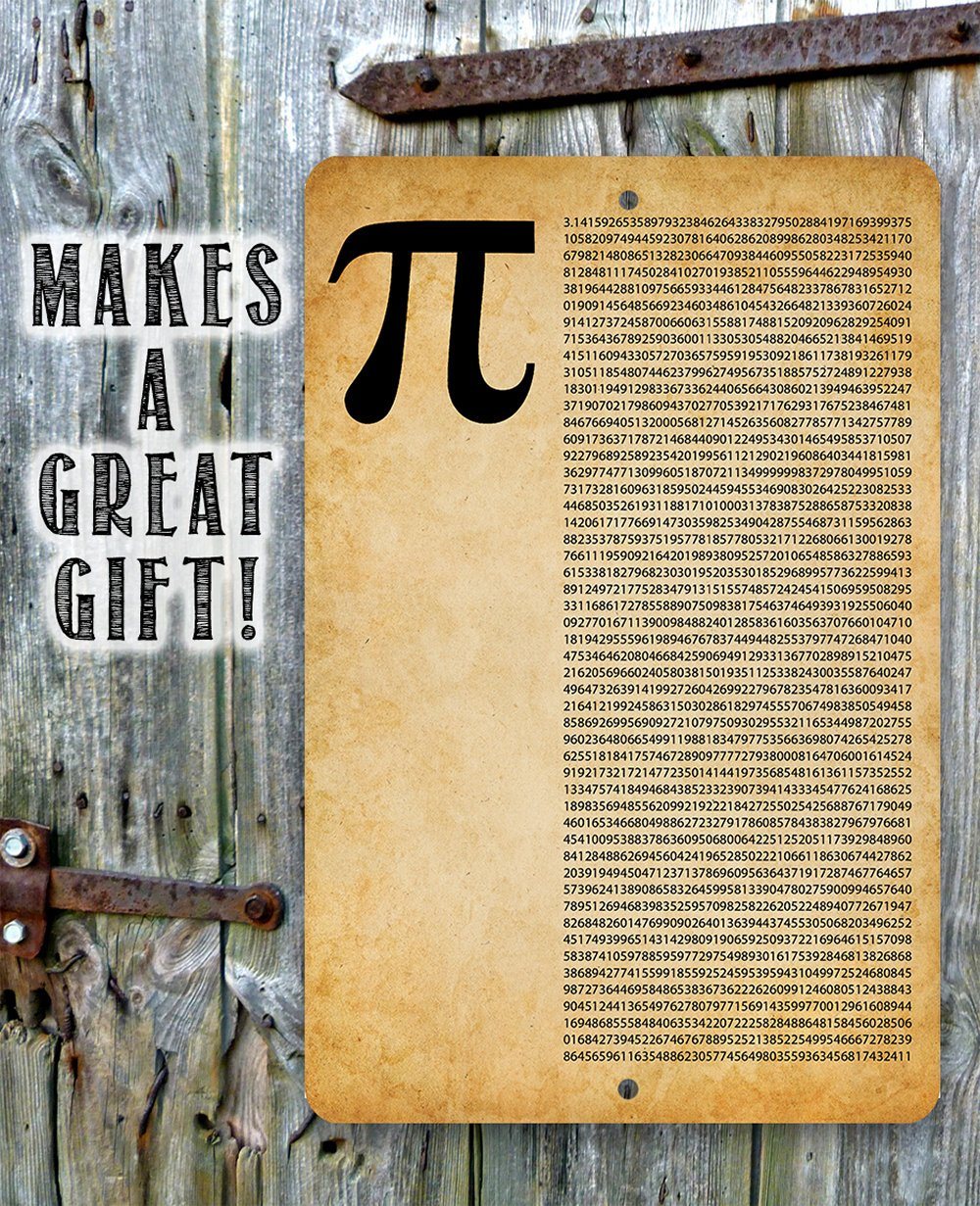 Pi (Digits) - Metal Sign