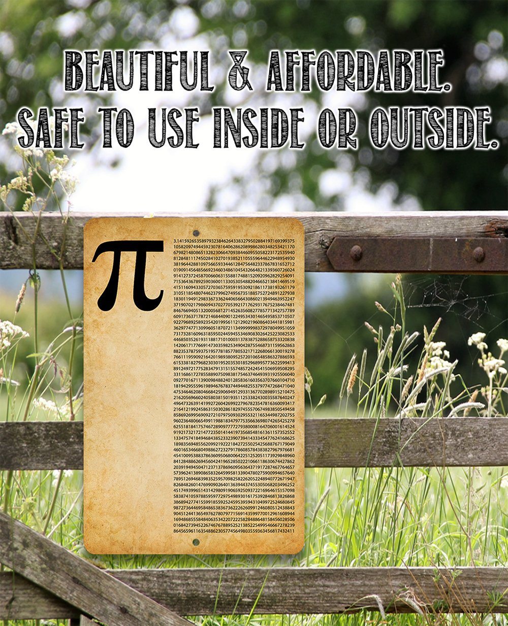 Pi (Digits) - Metal Sign