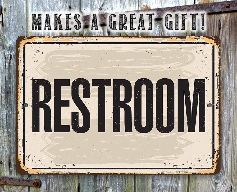 Restroom - Metal Sign