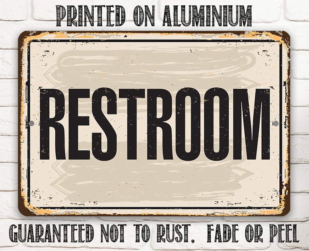 Restroom - Metal Sign