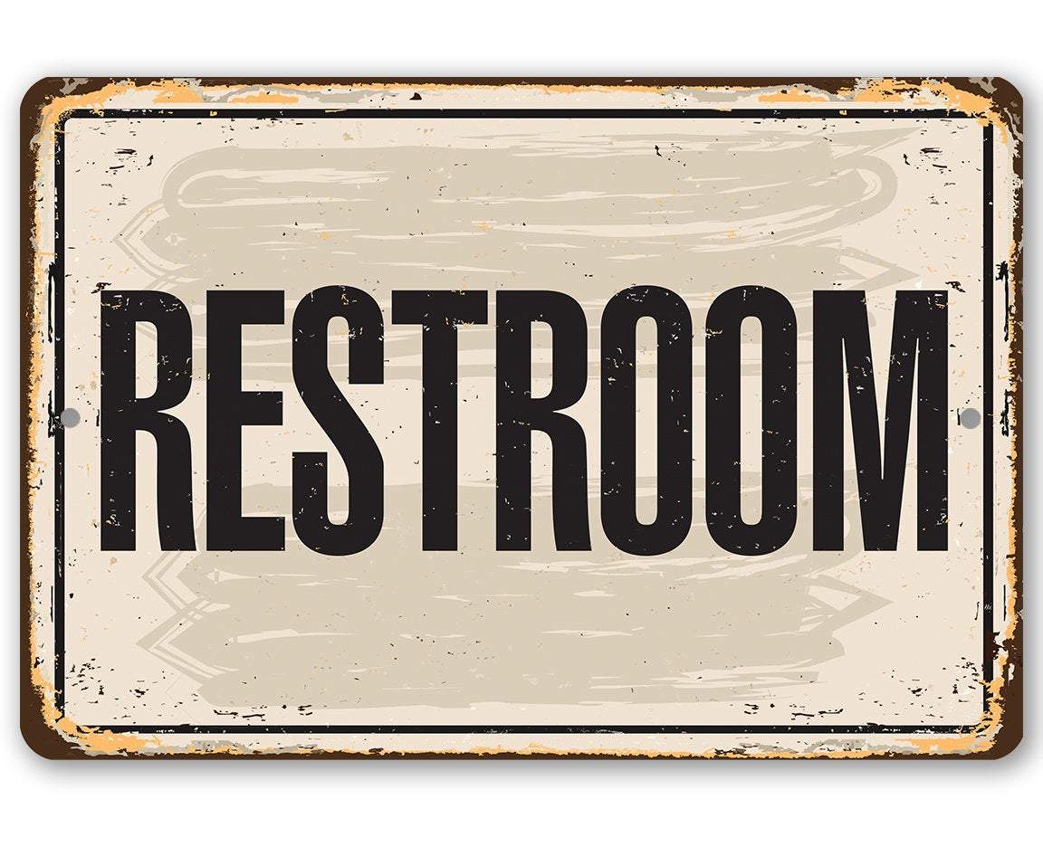 Restroom - Metal Sign