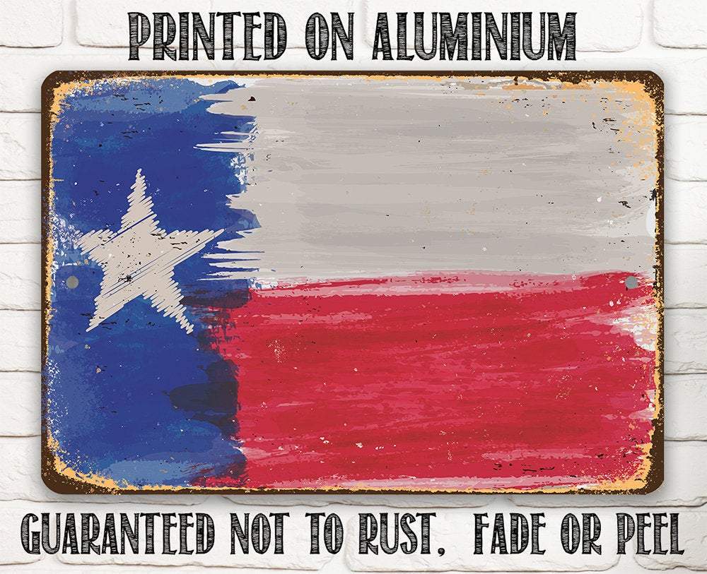Texas Flag - Metal Sign