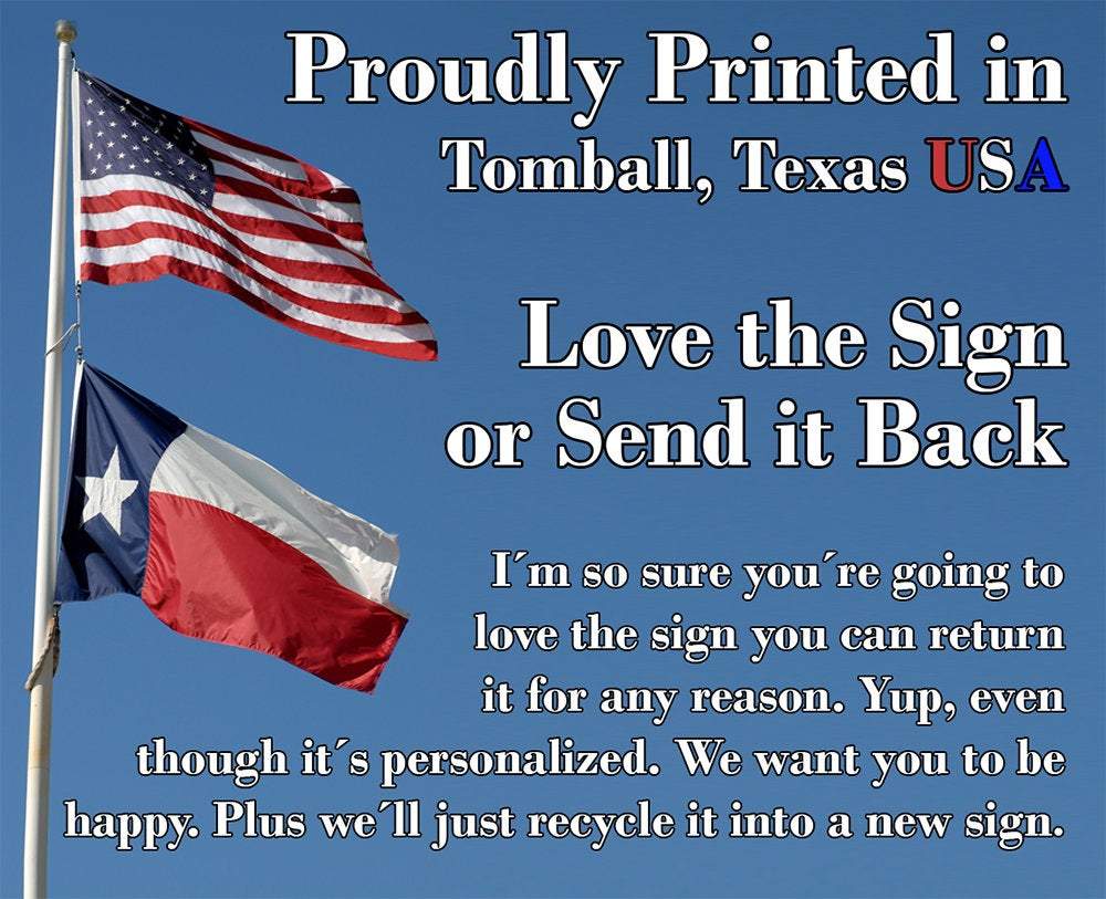 Texas Flag - Metal Sign